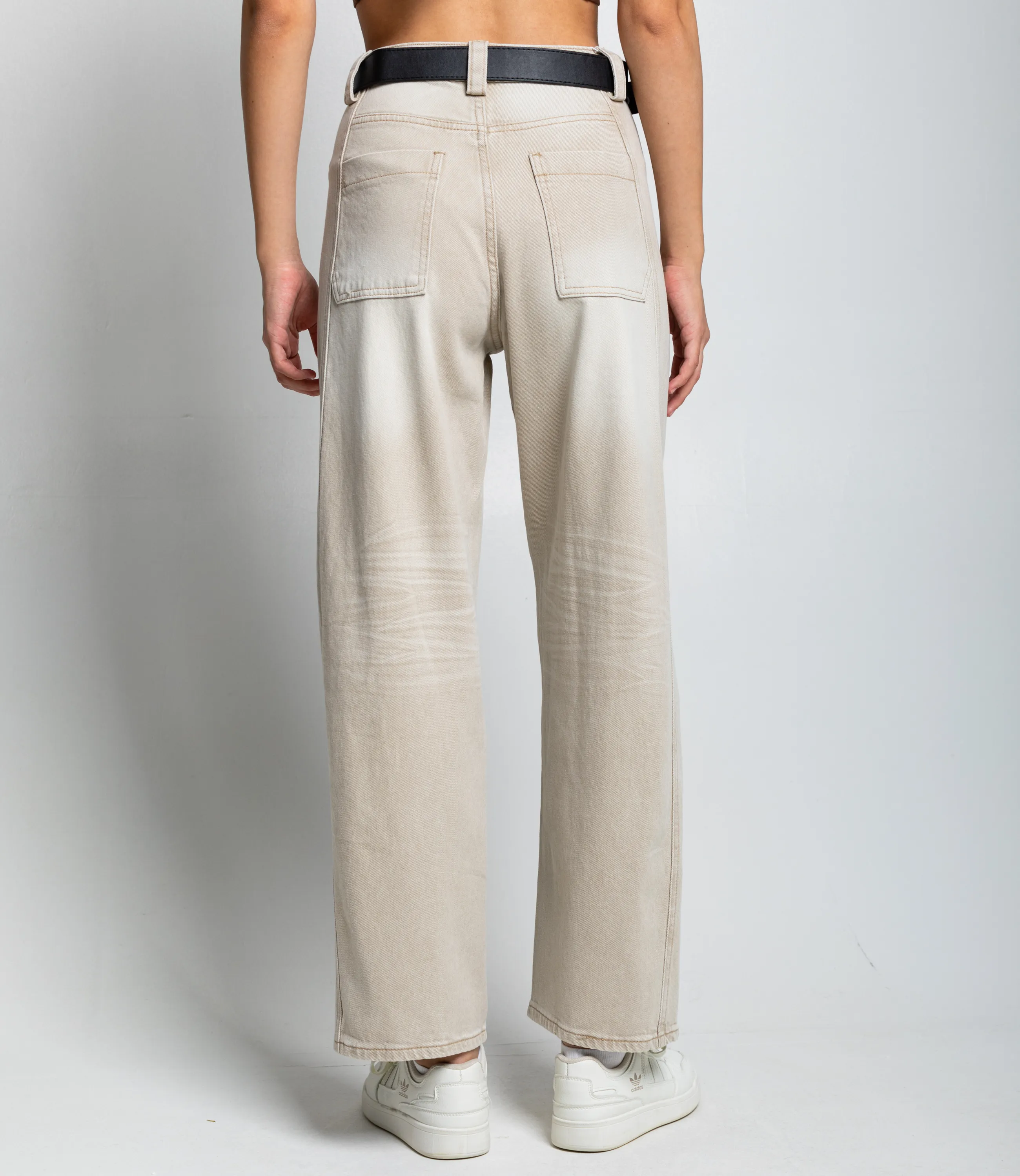 Джинсы #КТ89521, бежевый - фото 4