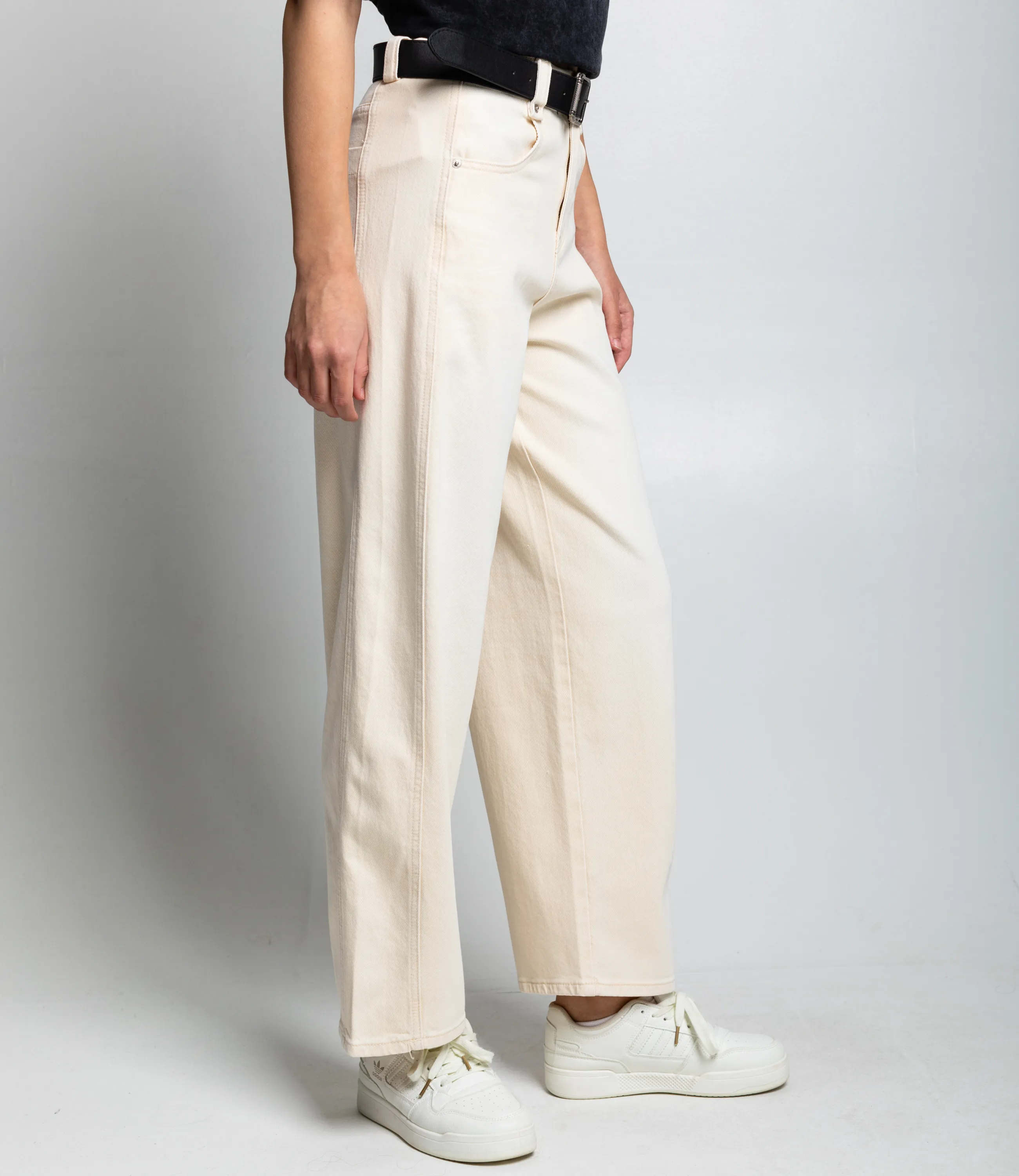 Джинсы #КТ89521, кремовый - фото 3