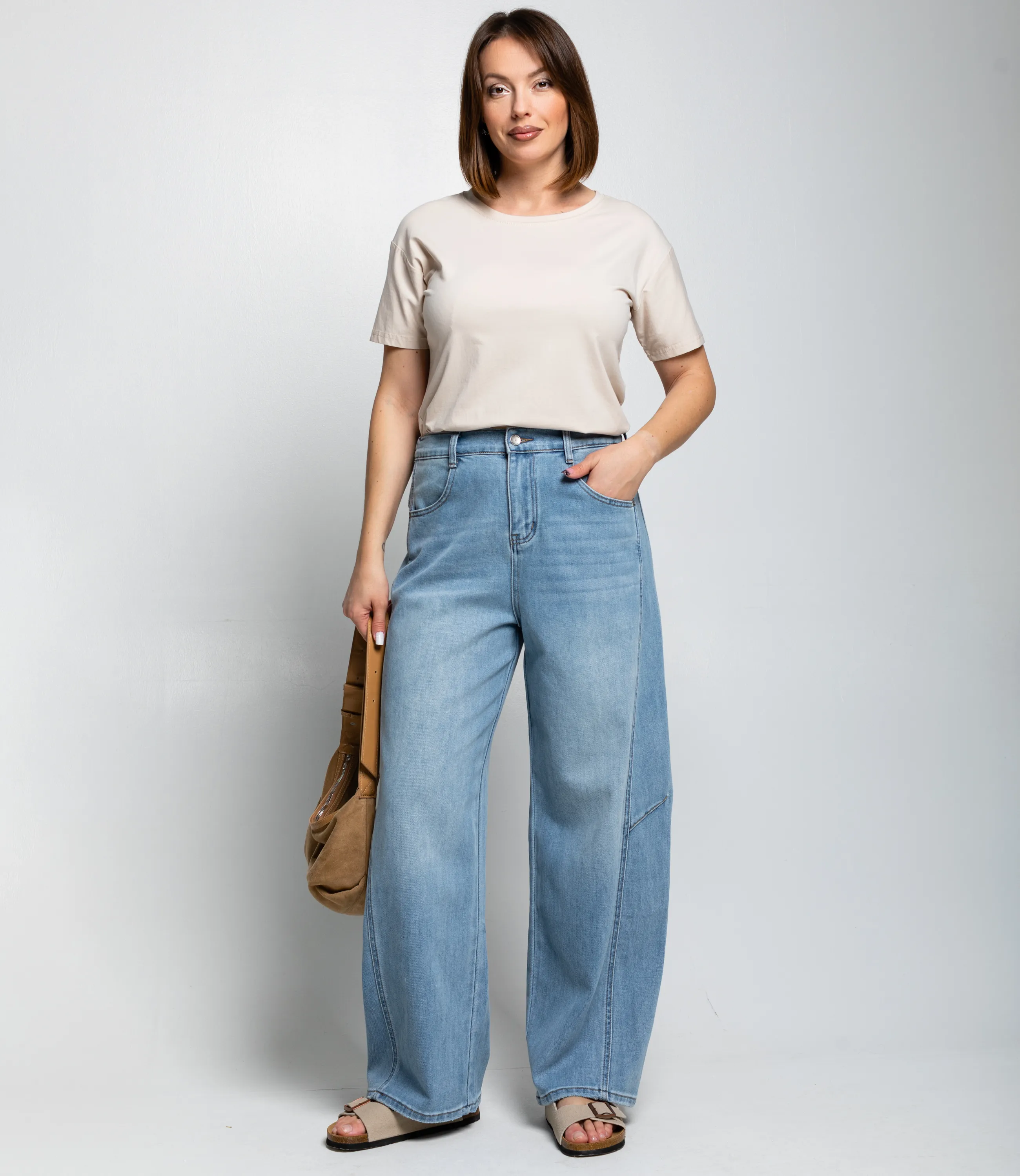 Джинсы #КТ823 (4), голубой - фото 1