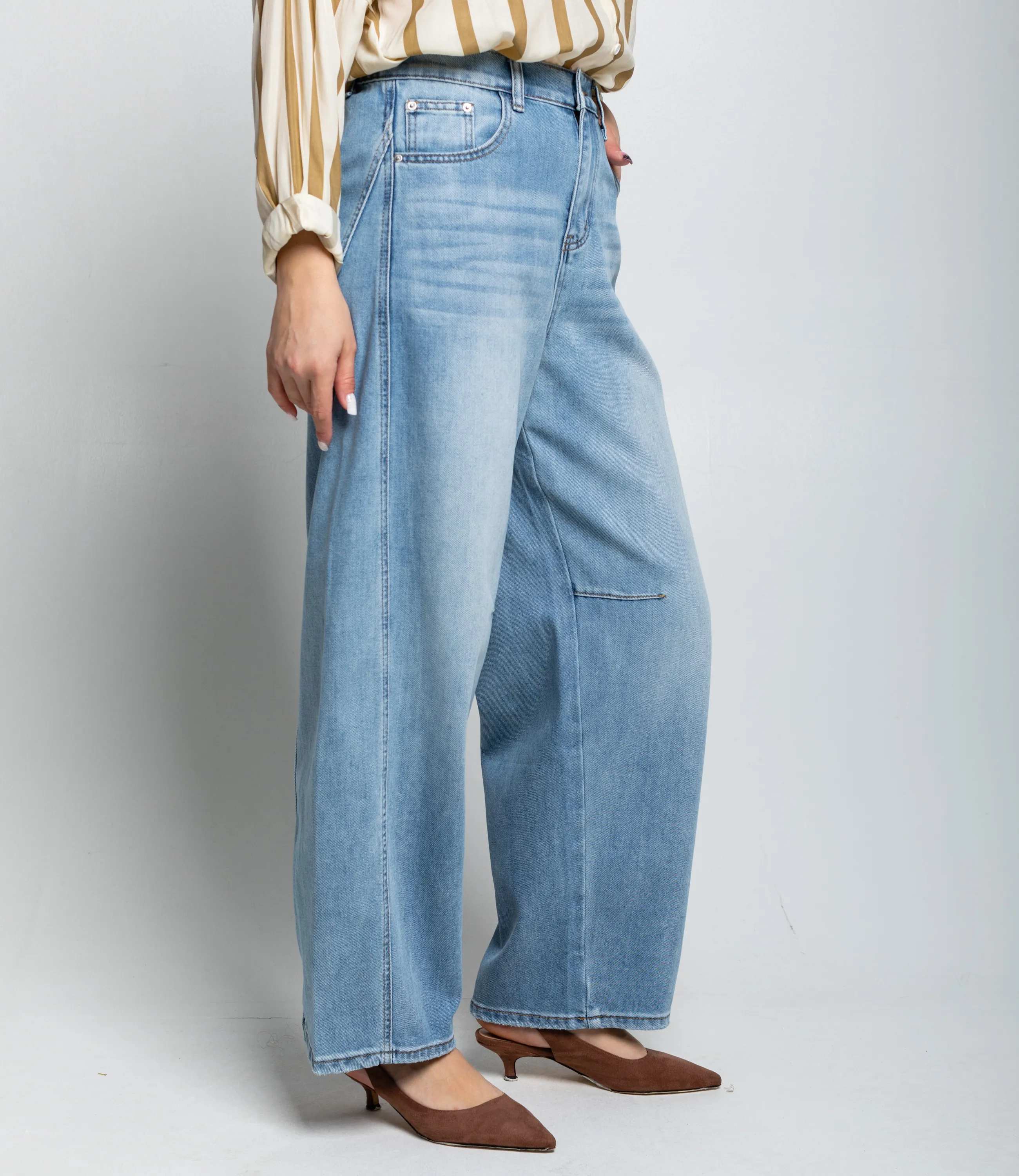 Джинсы #КТ831 (7), голубой - фото 3