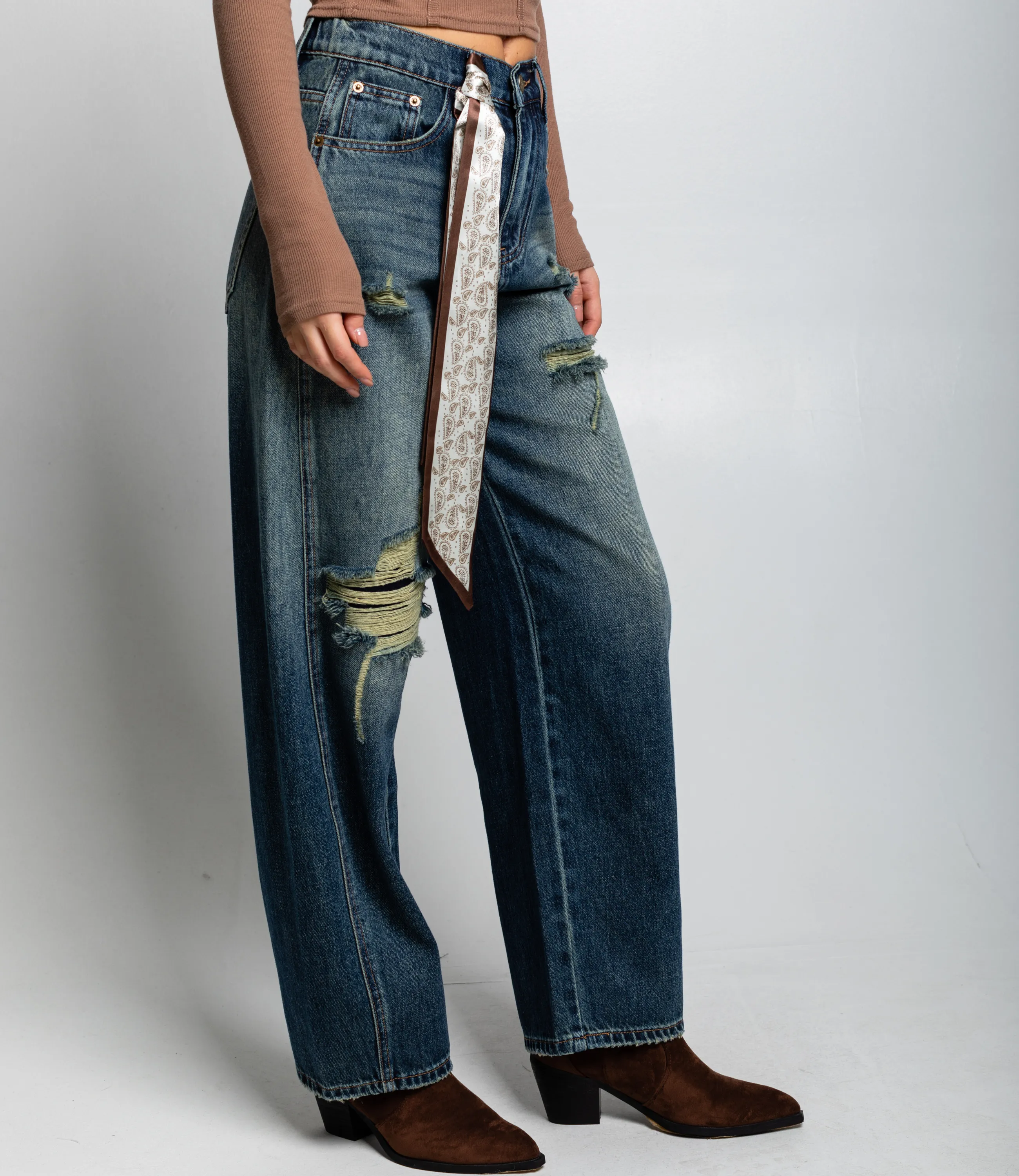 Джинсы #КТ6625 (2), синий - фото 3