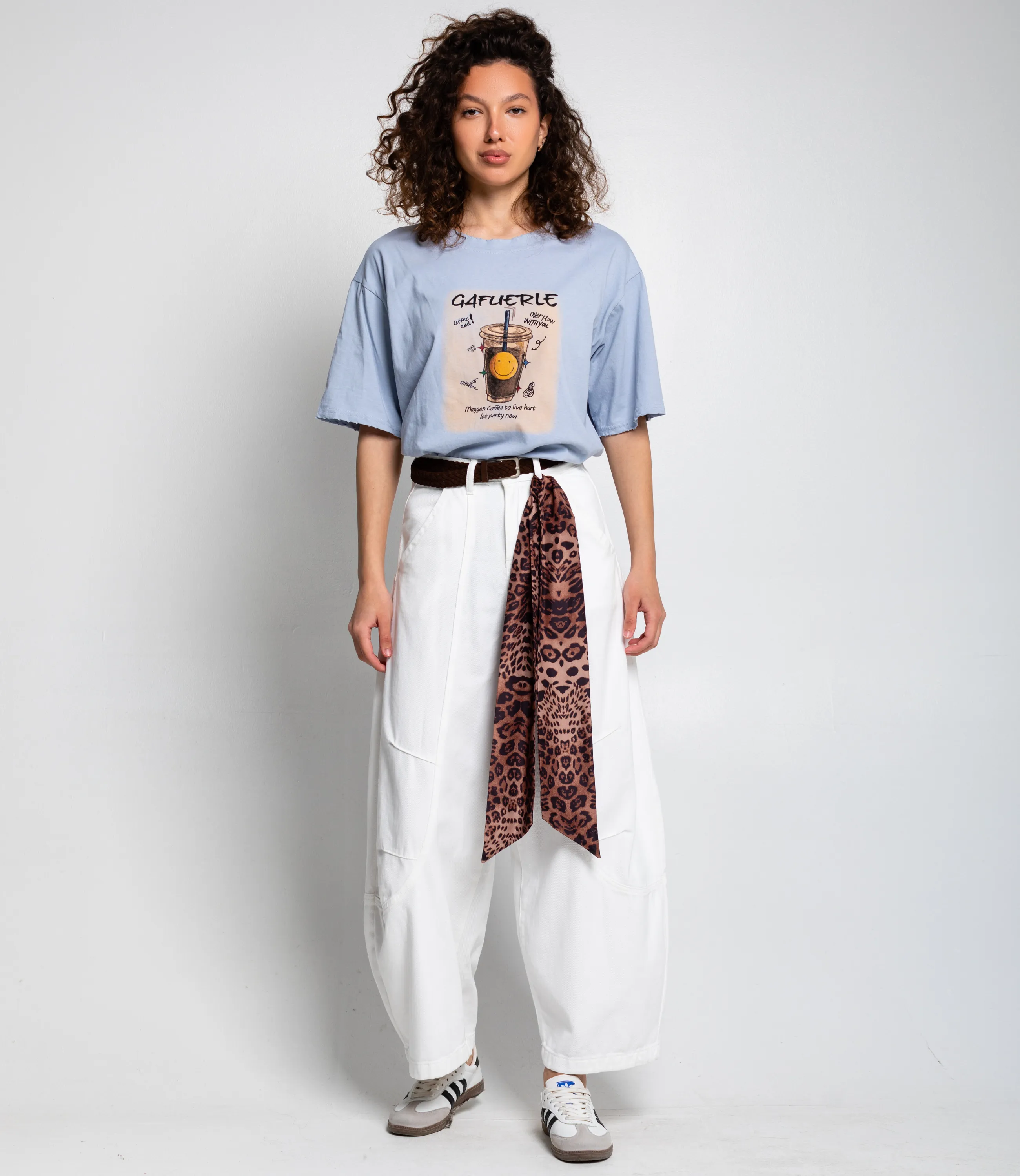 Джинсы #КТ70016, белый - фото 1