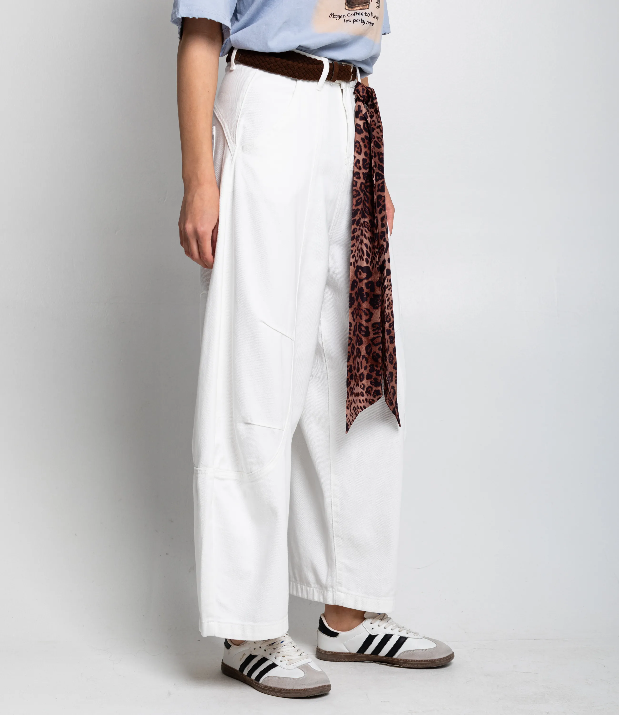 Джинсы #КТ70016, белый - фото 3