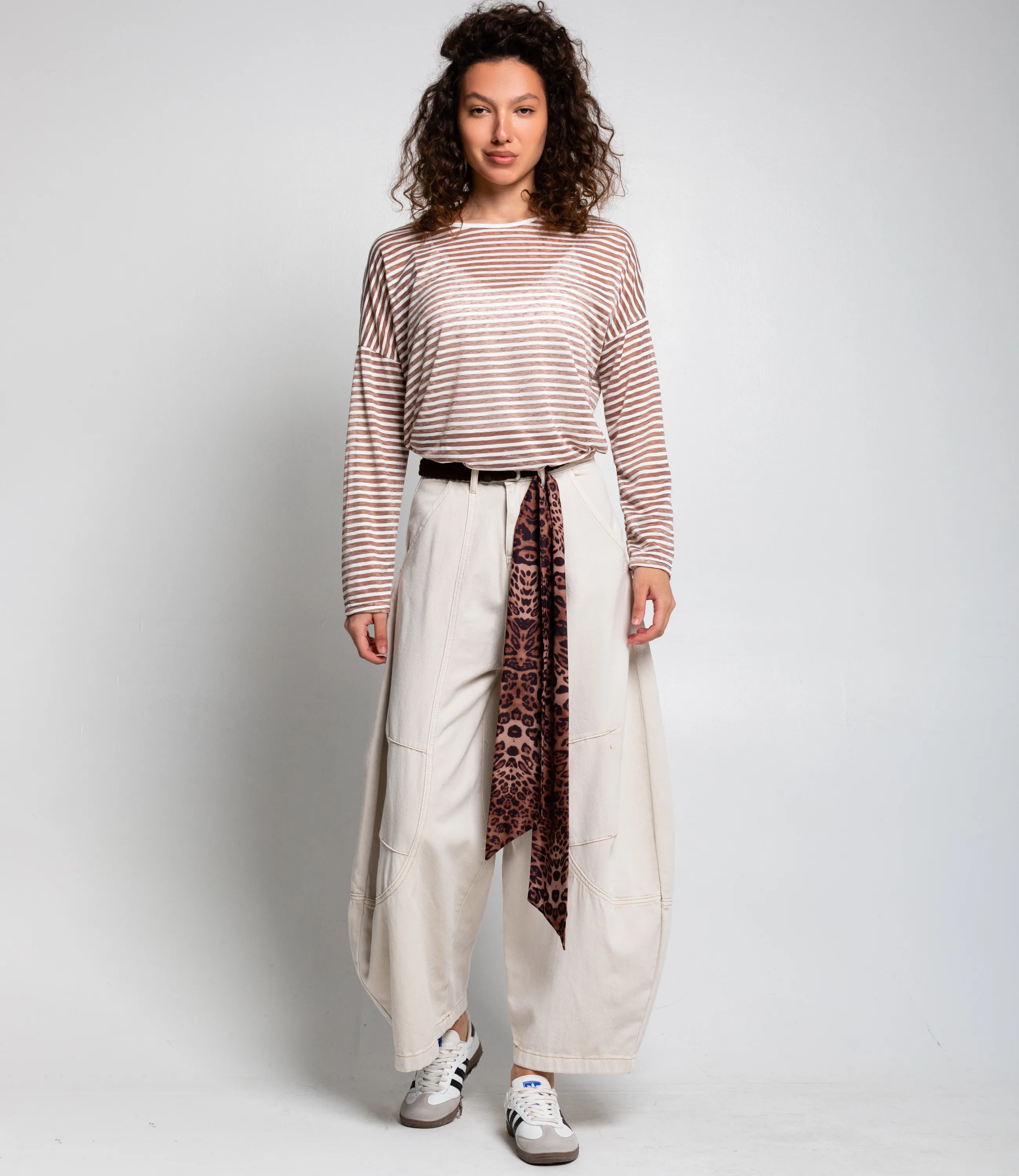 Джинсы #КТ70016, светло-бежевый - фото 1