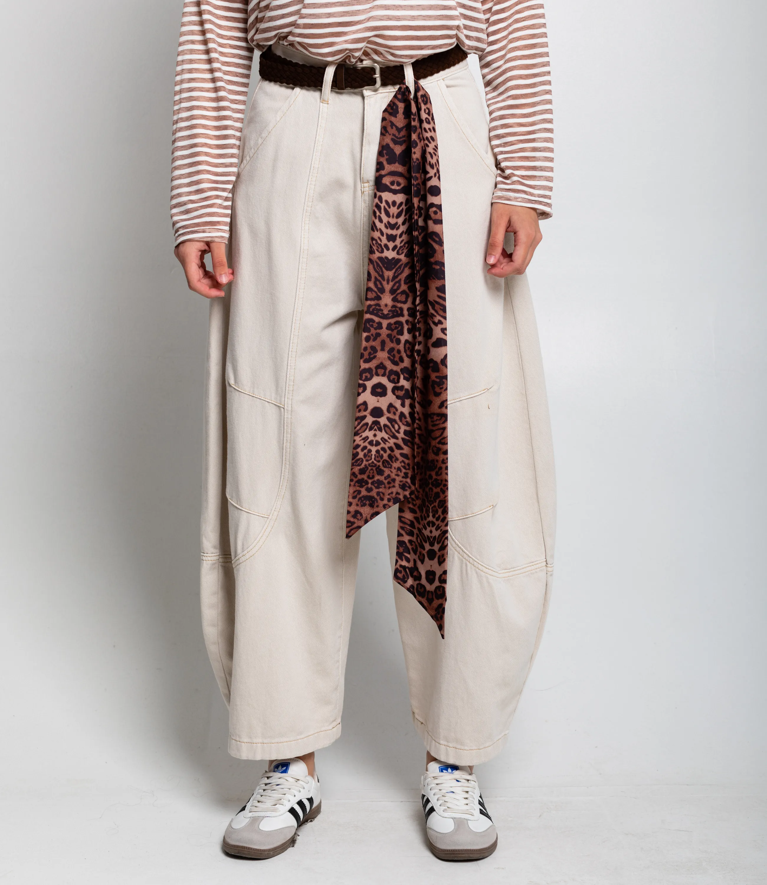 Джинсы #КТ70016, светло-бежевый - фото 2