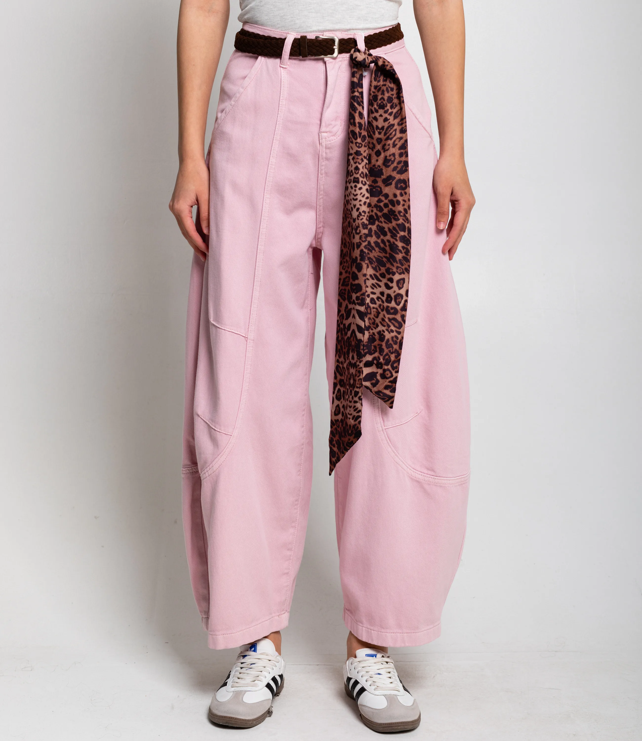 Джинсы #КТ70016, пудровый - фото 2