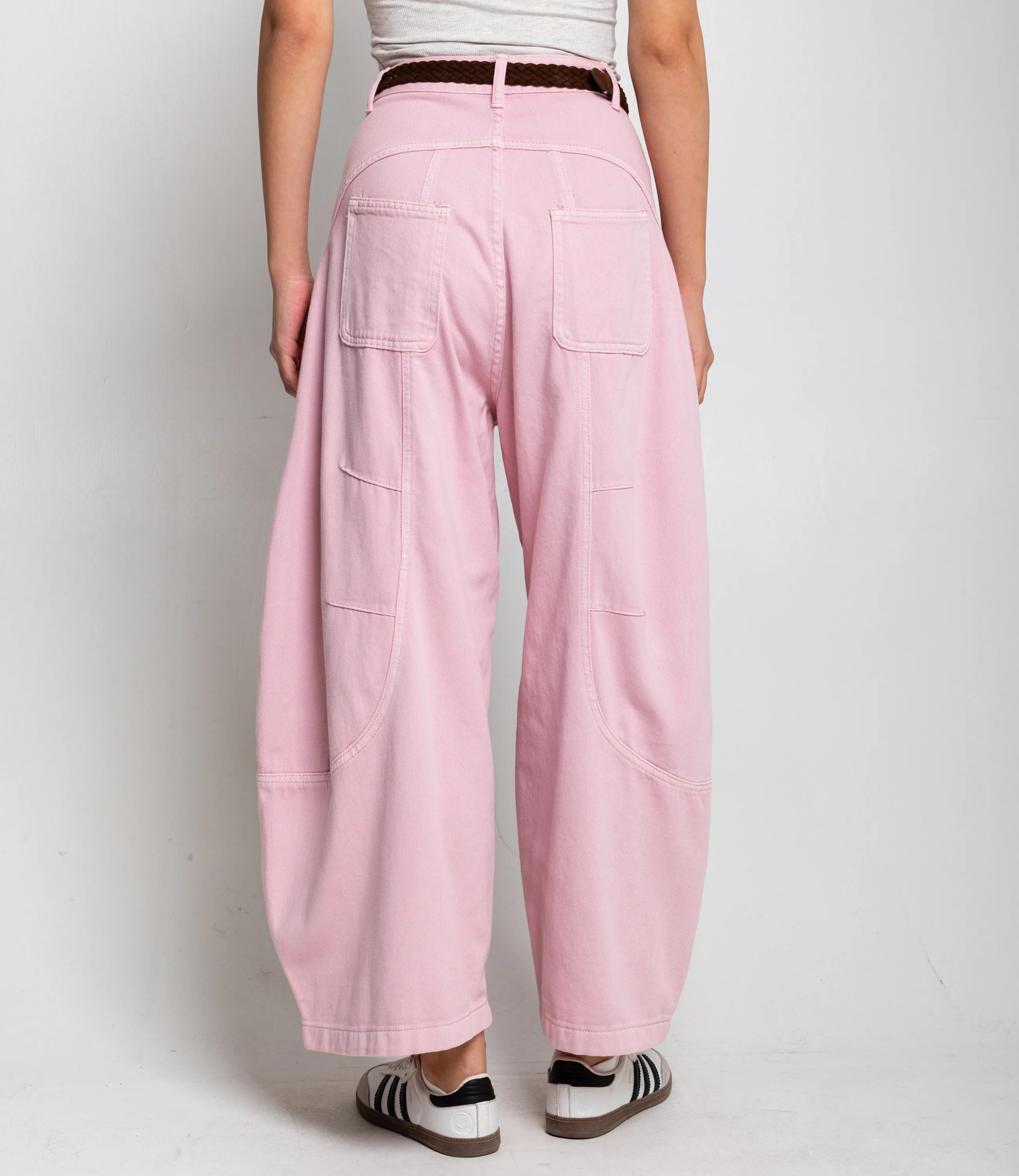 Джинсы #КТ70016, пудровый - фото 4