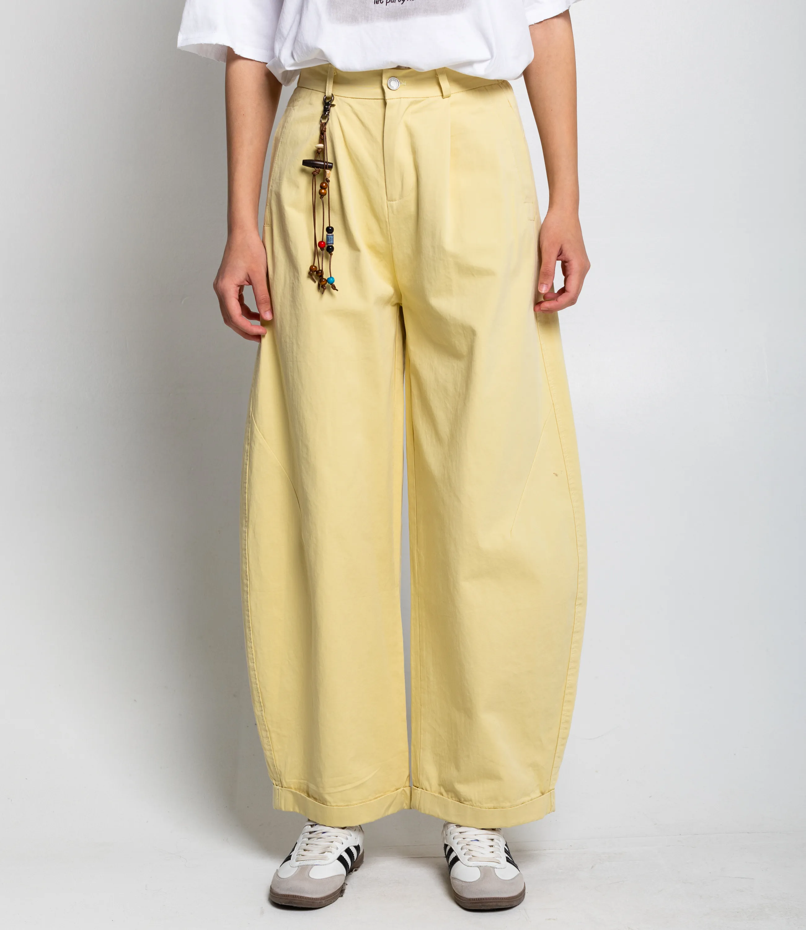 Брюки #КТ2635, светло-жёлтый - фото 2