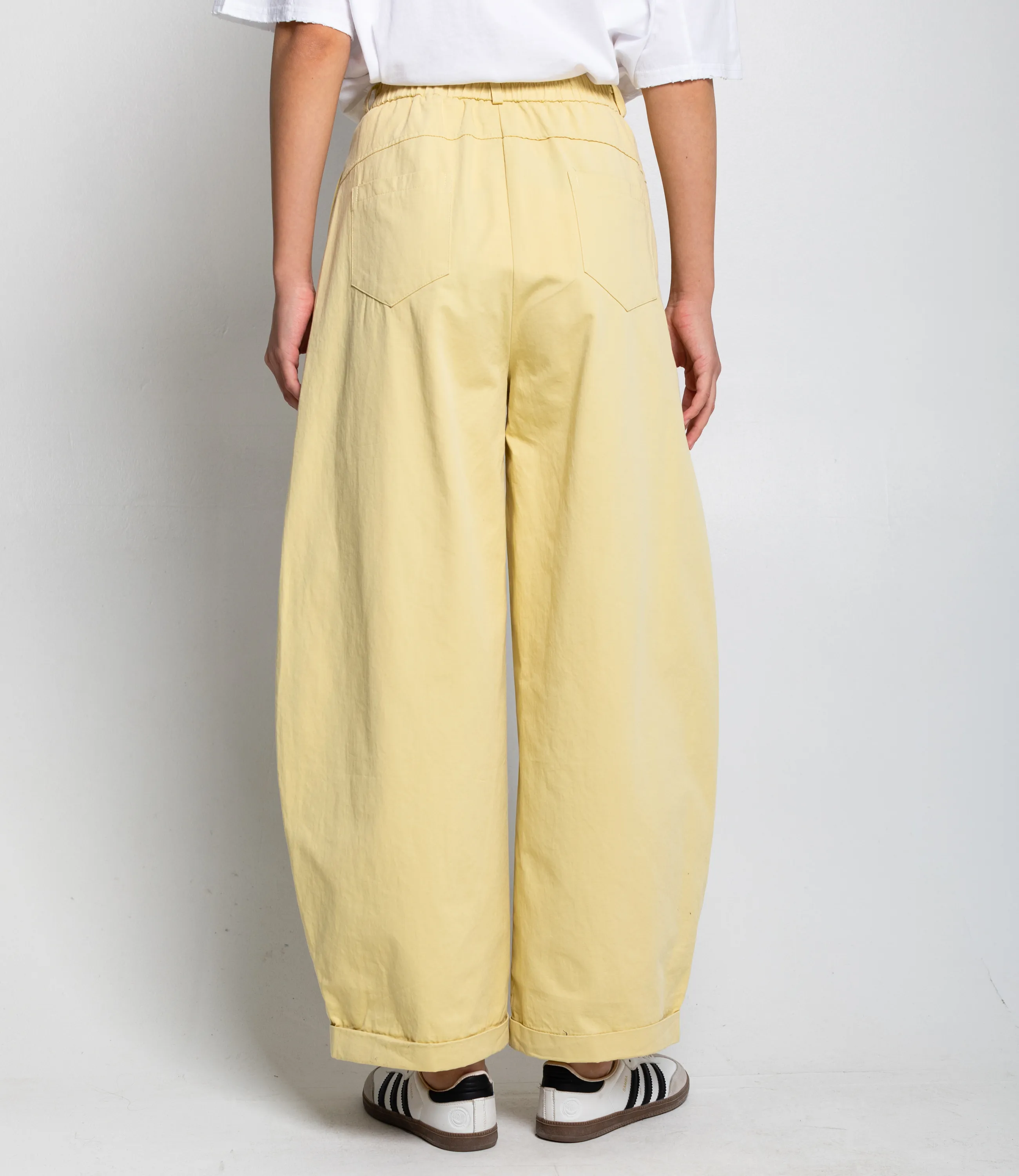 Брюки #КТ2635, светло-жёлтый - фото 4