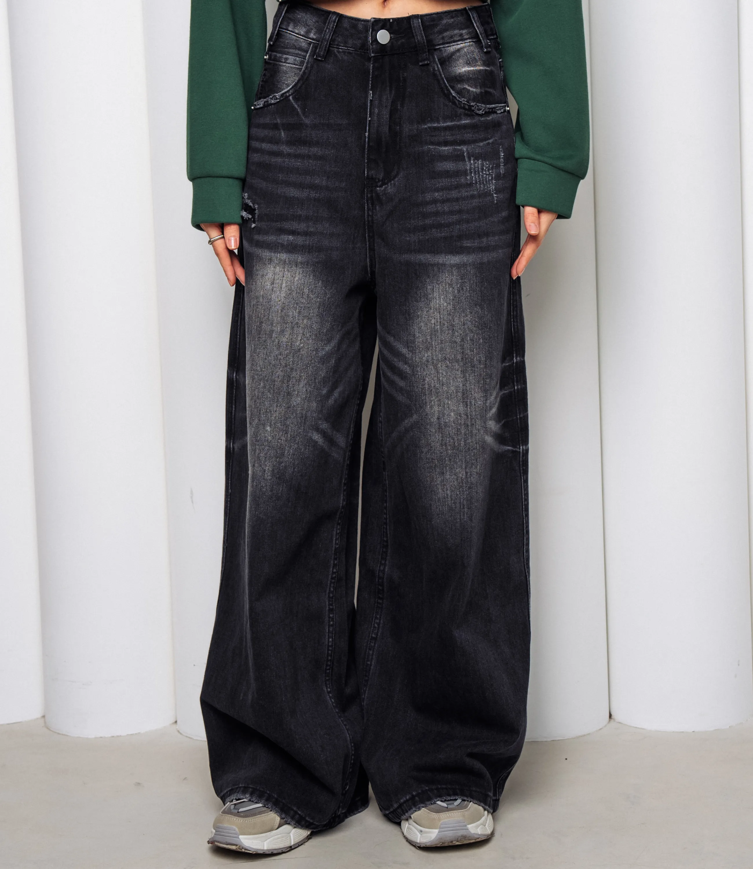 Джинсы #КТ2691 (1), чёрный - фото 2