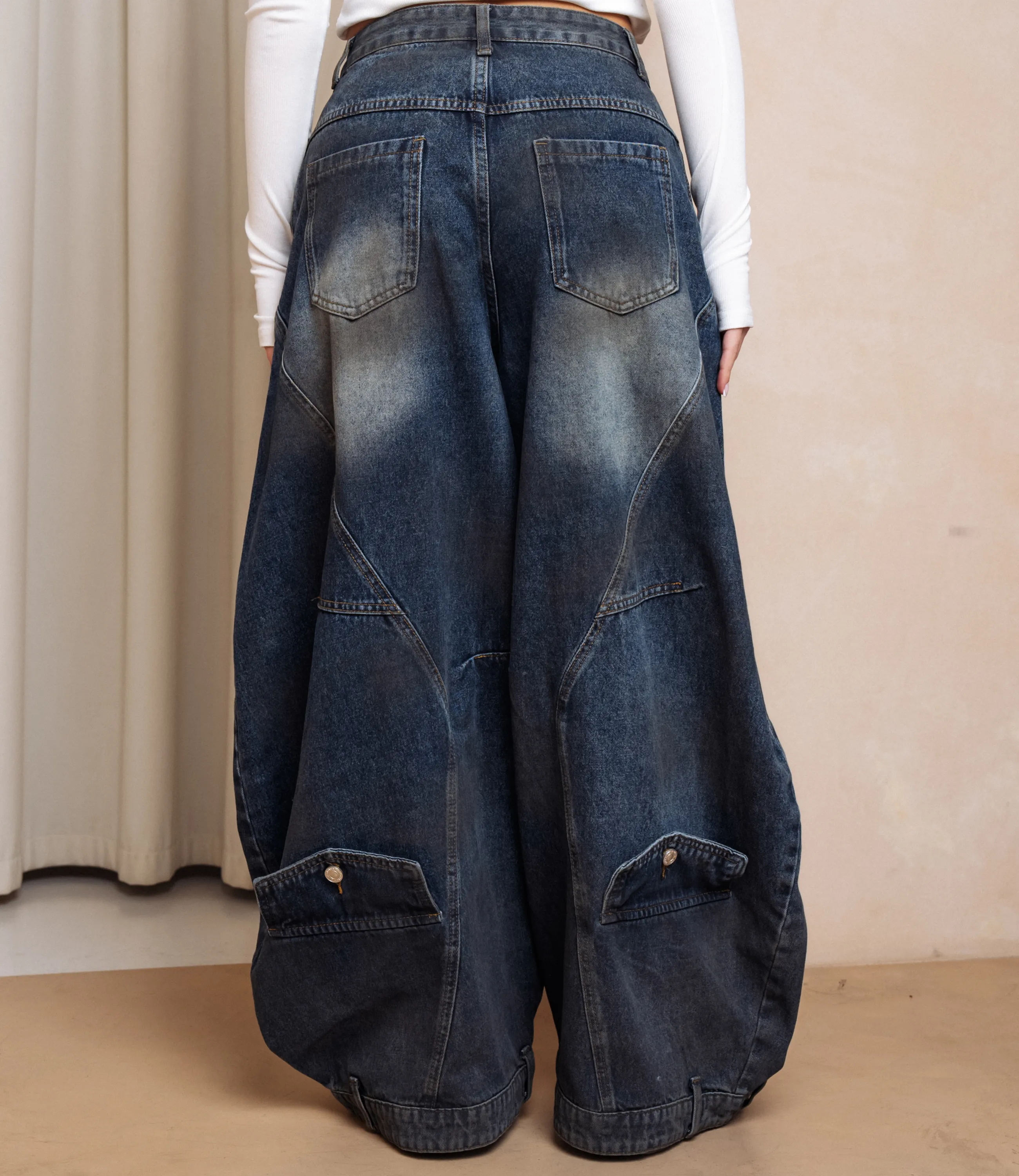 Джинсы #КТ3975, синий - фото 4