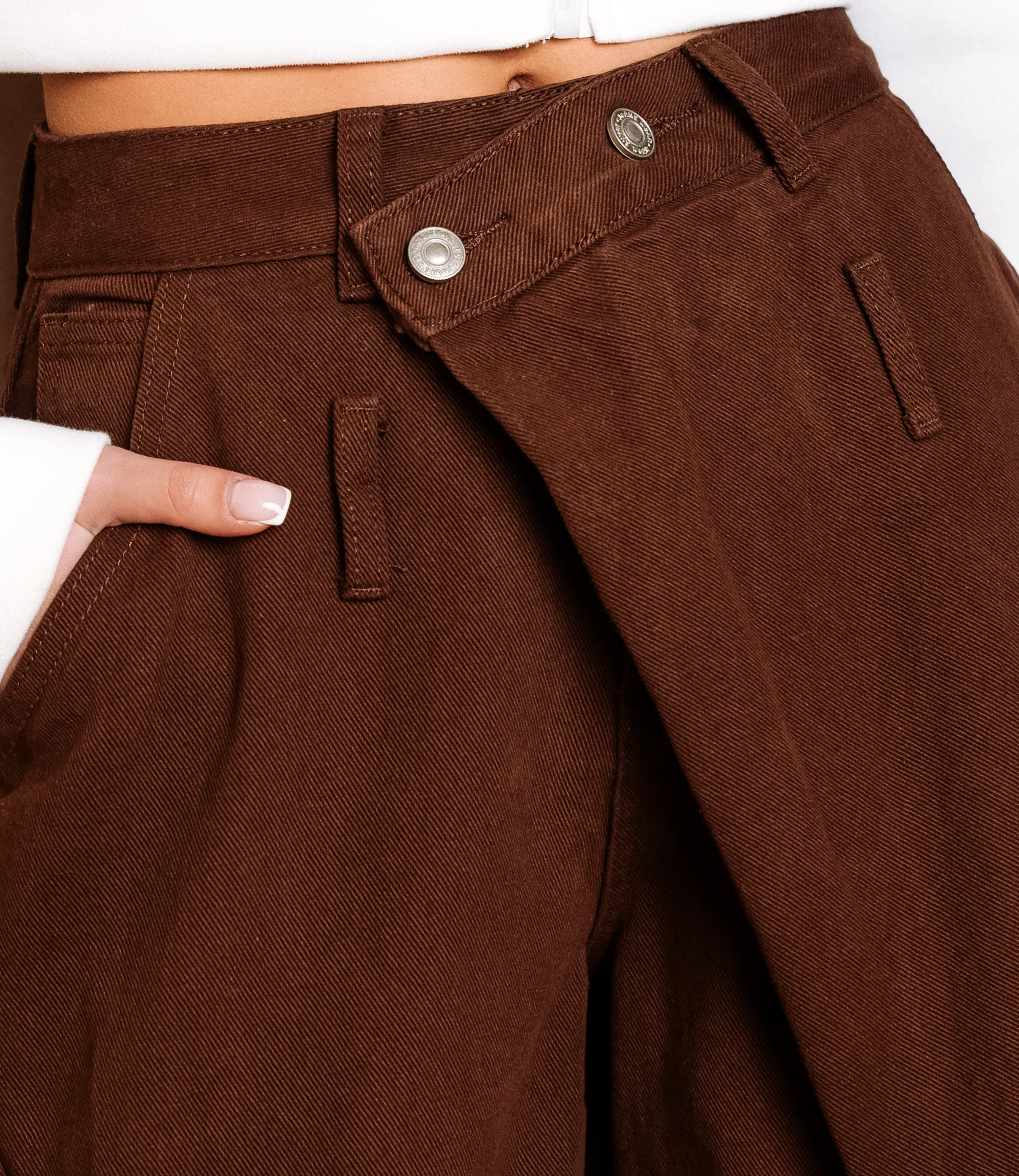 Джинсы #КТ3962, коричневый - фото 5