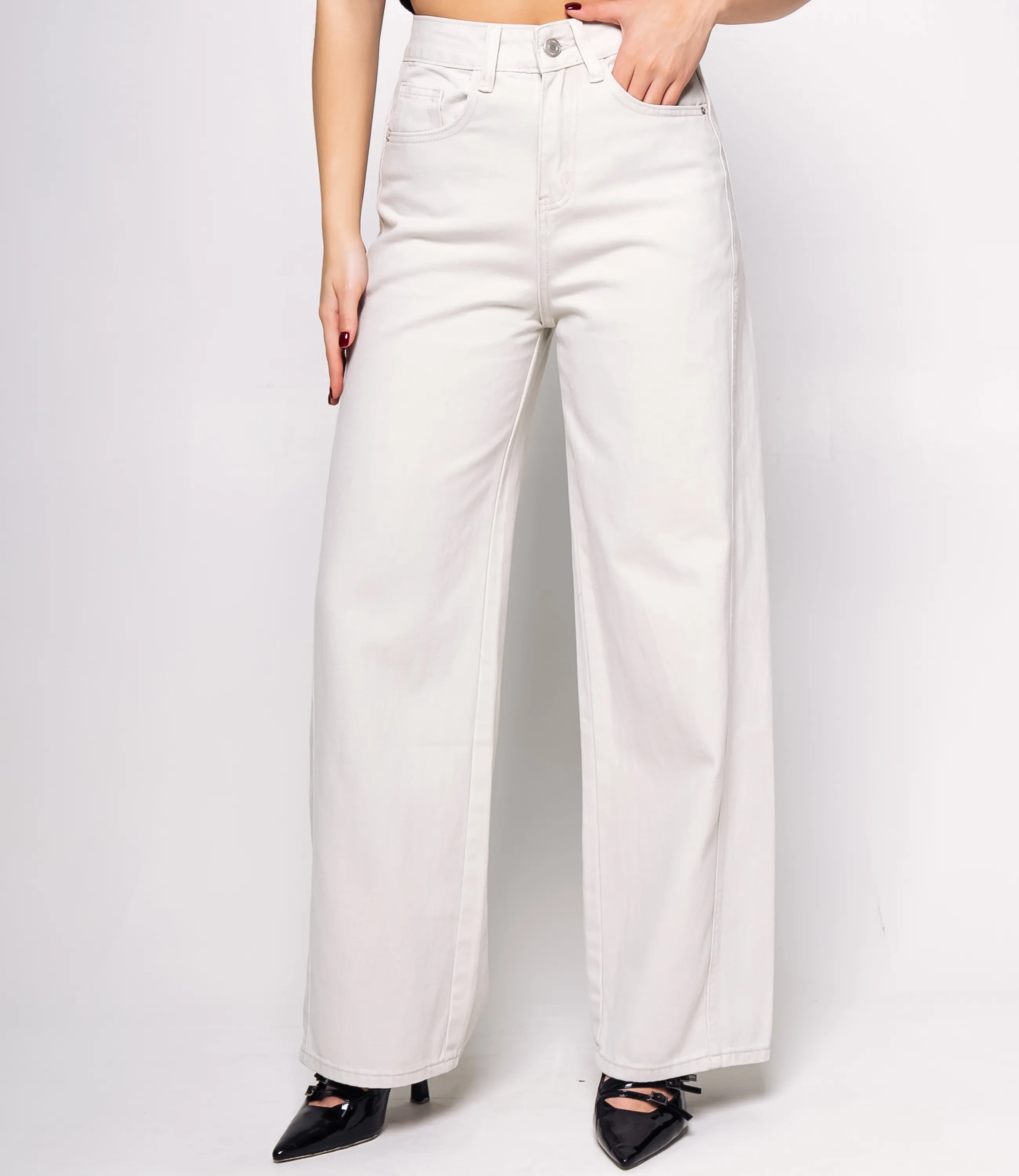 Джинсы #КТ9612, светло-серый - фото 2