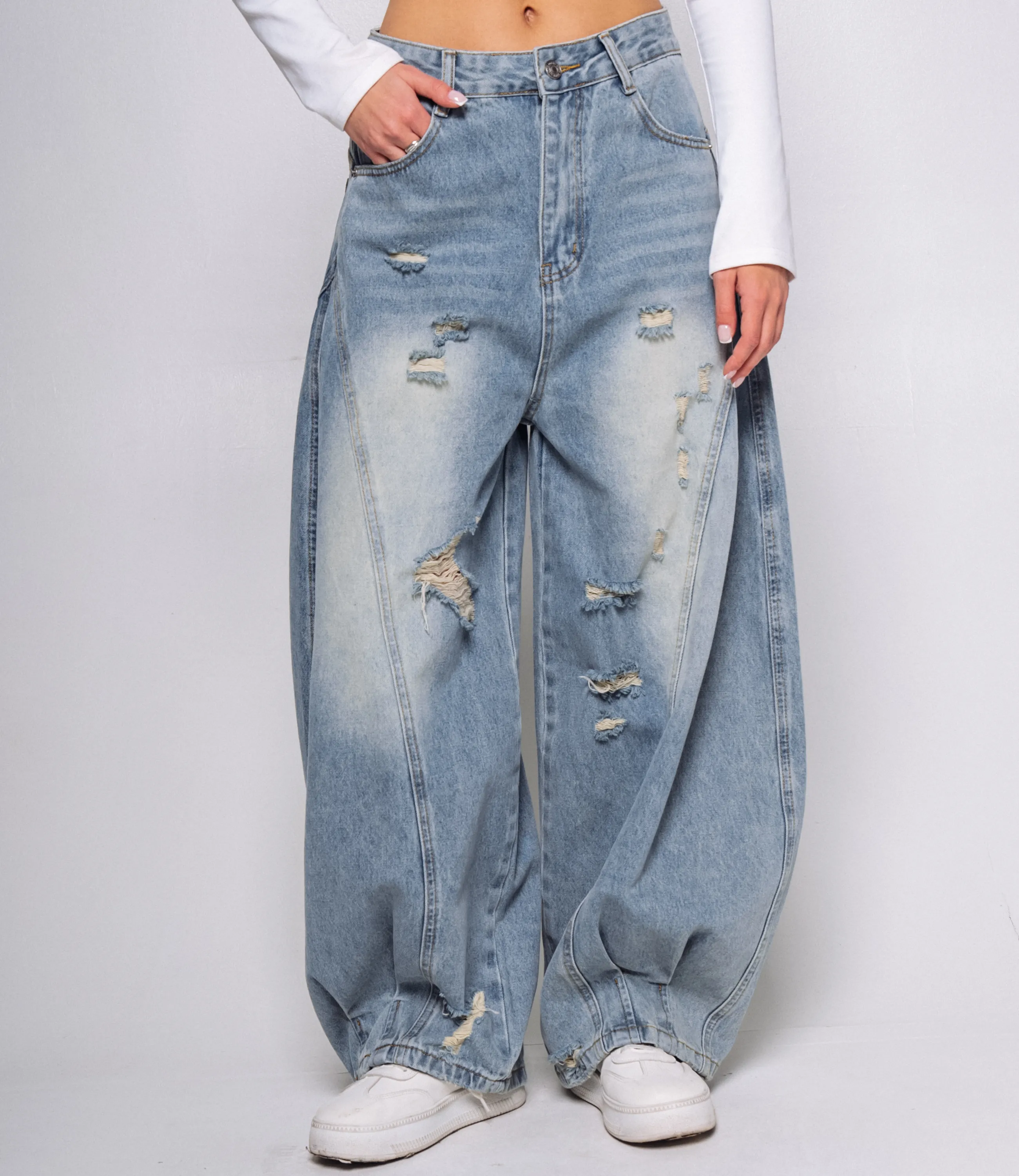 Джинсы #КТ3953 (1), голубой - фото 2