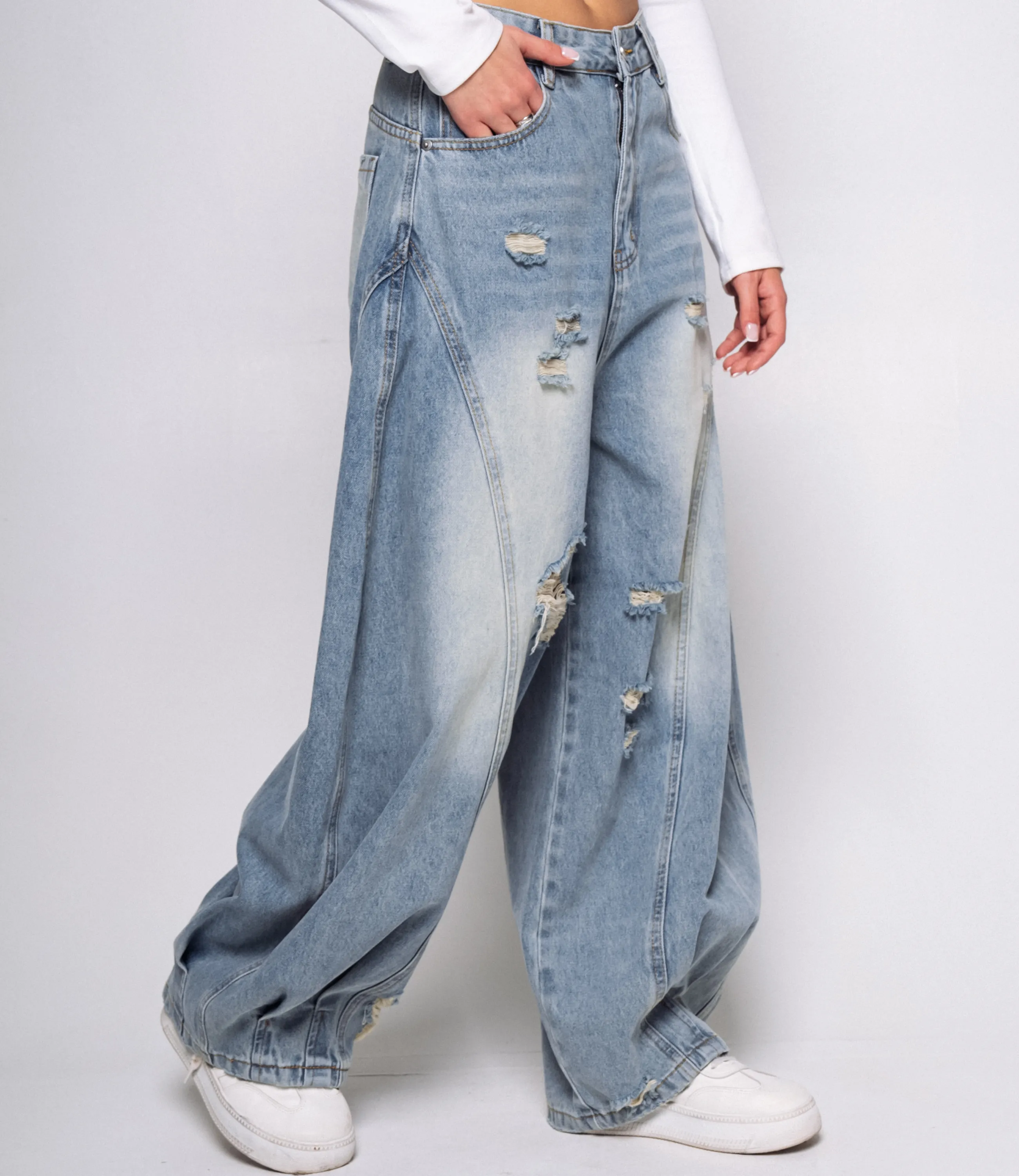 Джинсы #КТ3953 (1), голубой - фото 3