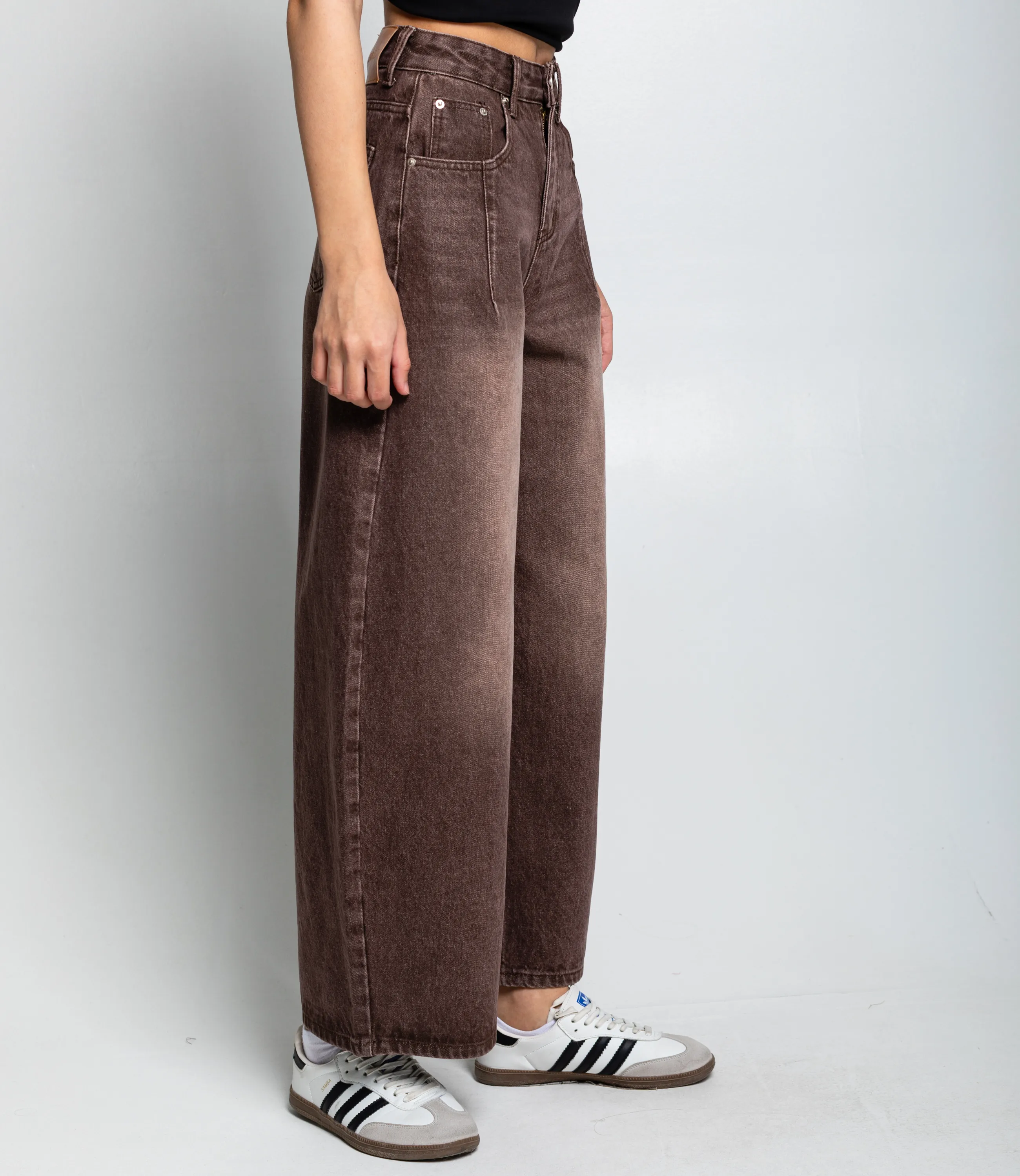 Джинсы #КТ8895 (2), коричневый - фото 3