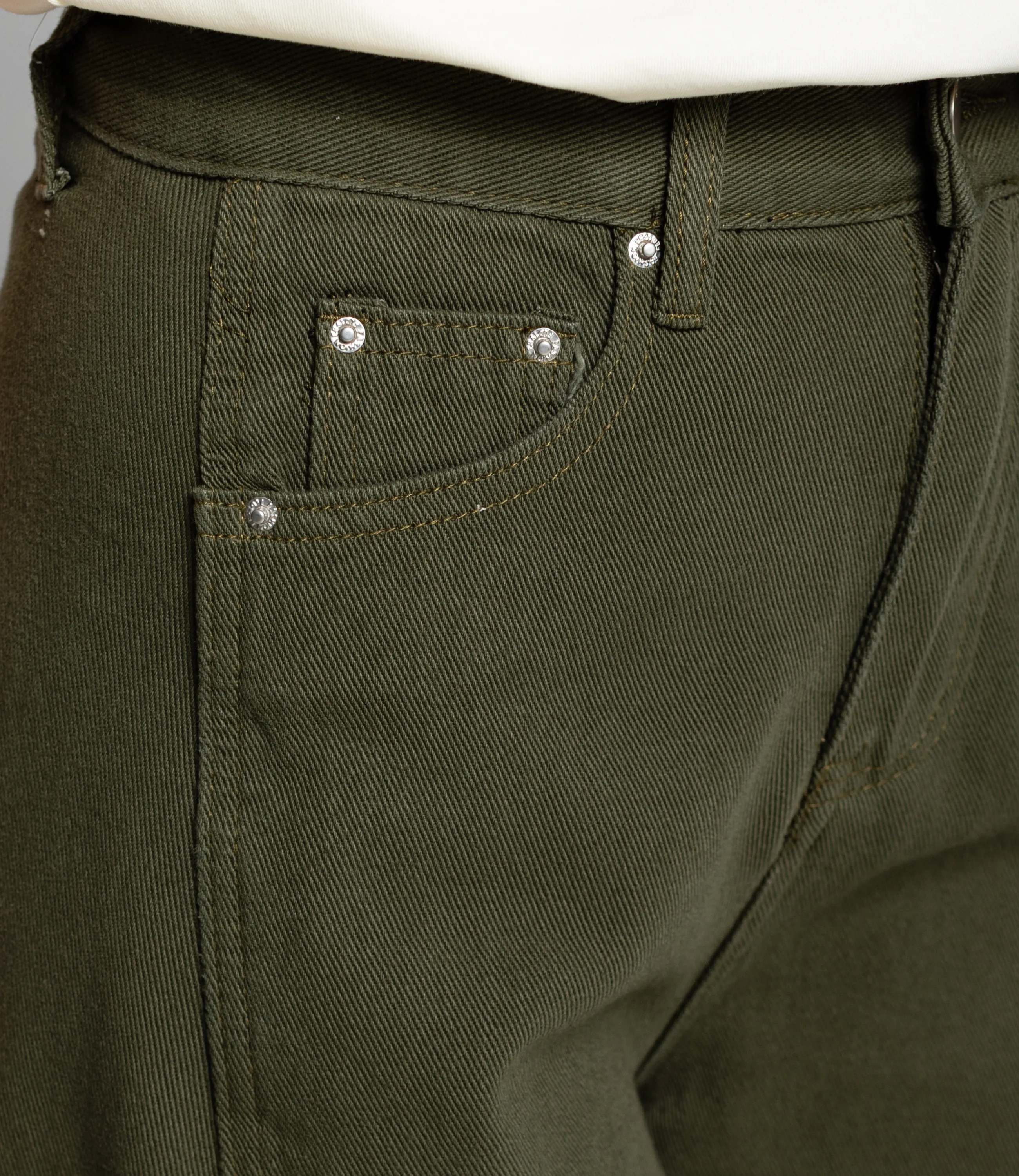 Джинсы #КТ10381, хаки - фото 5