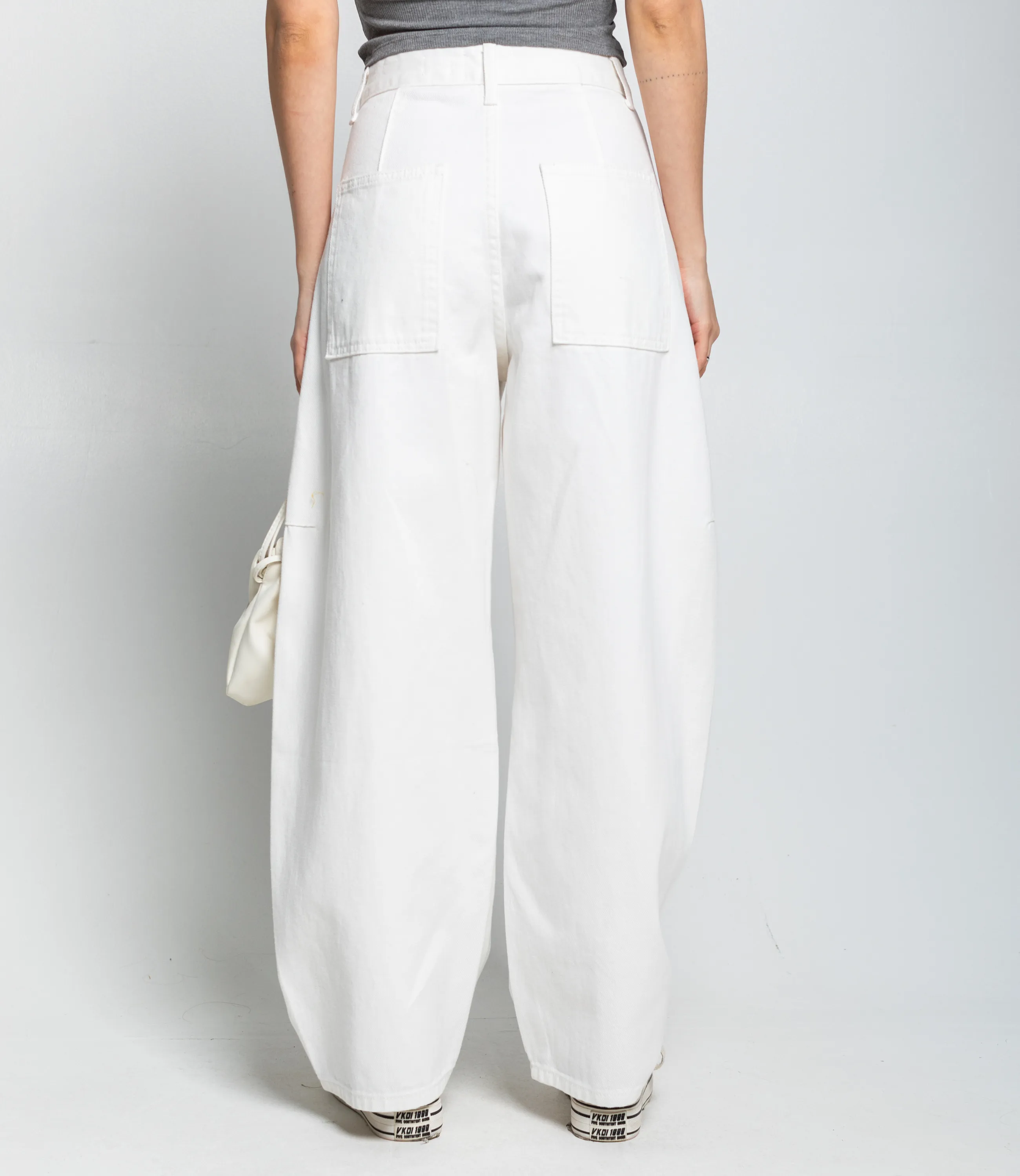 Джинсы #КТ10381, белый - фото 4