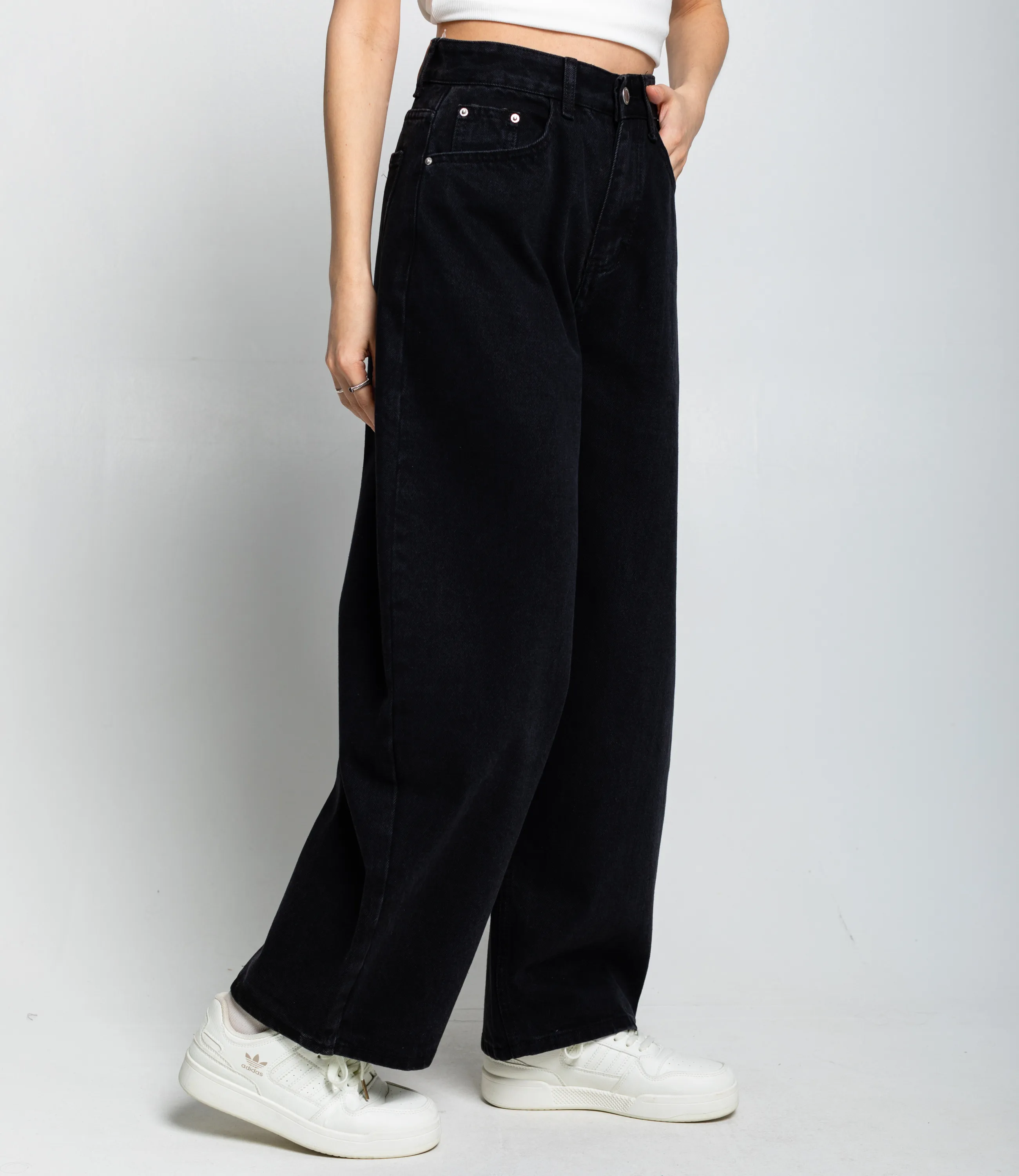 Джинсы #КТ61926, чёрный - фото 3