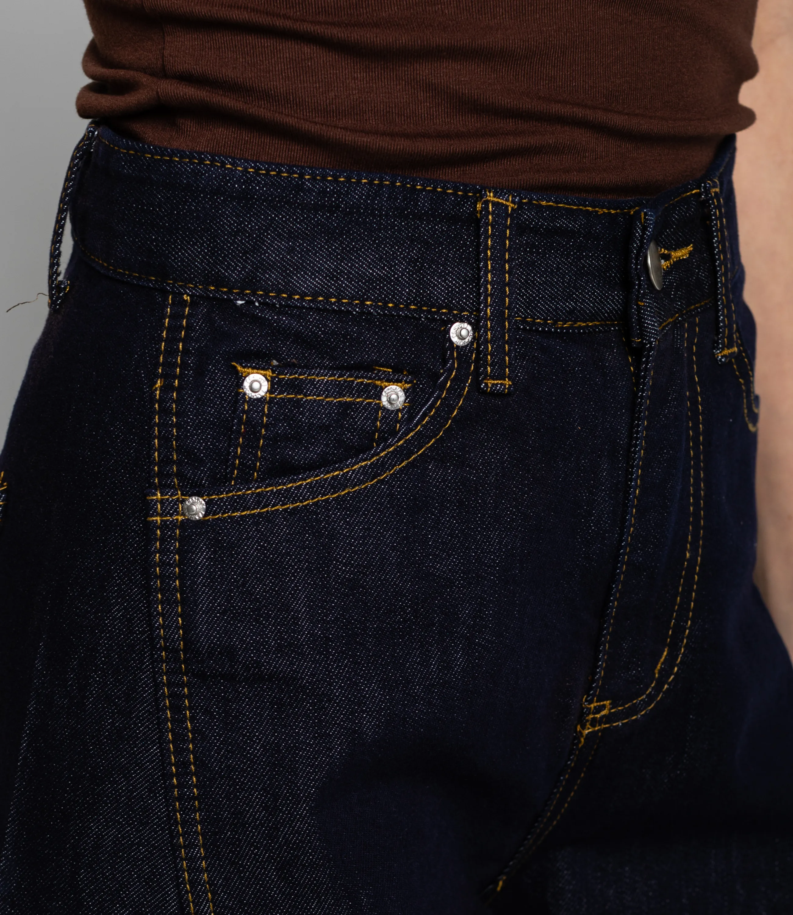 Джинсы #КТ10381, тёмно-синий - фото 5