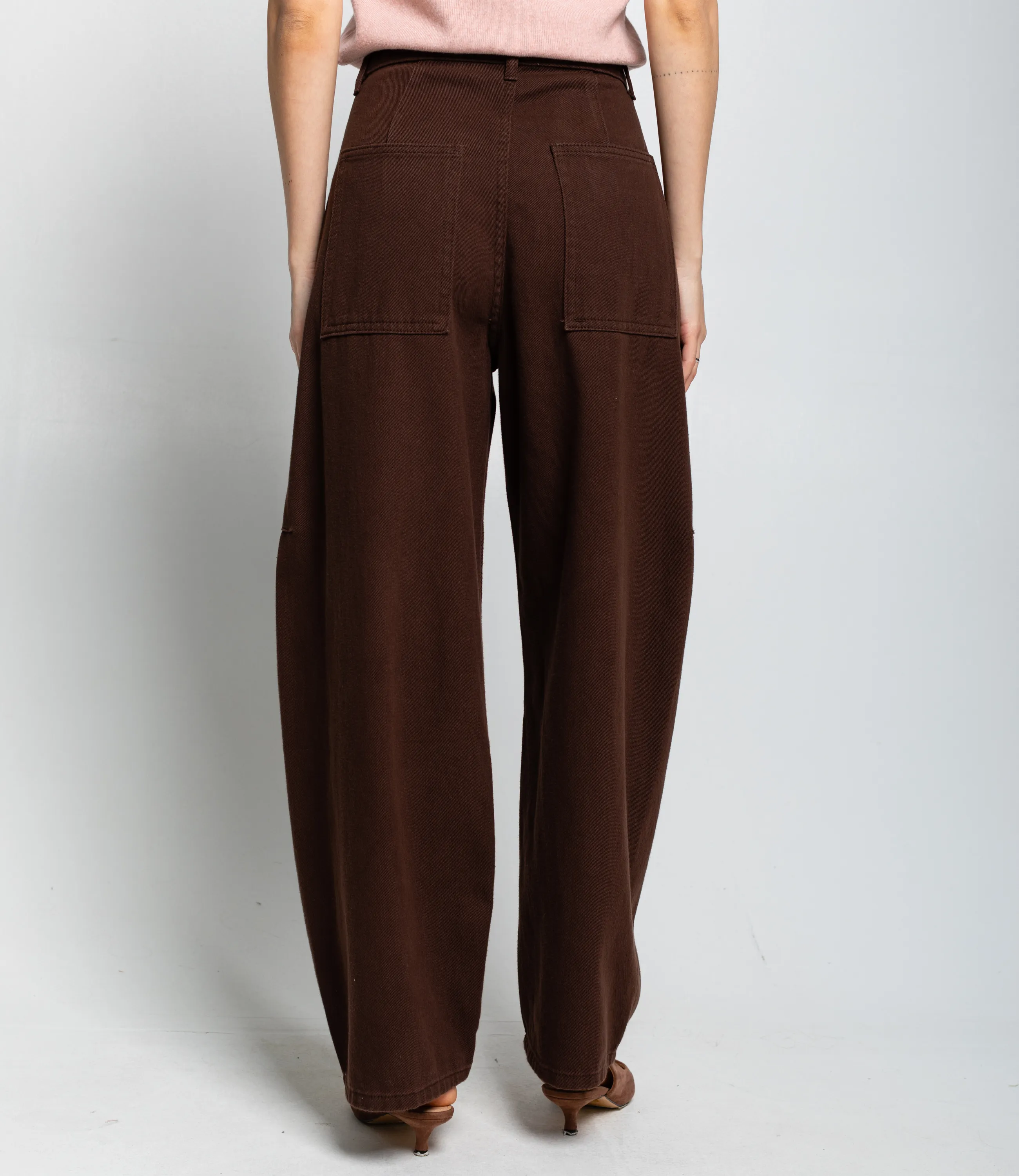 Джинсы #КТ10381, шоколадный - фото 4