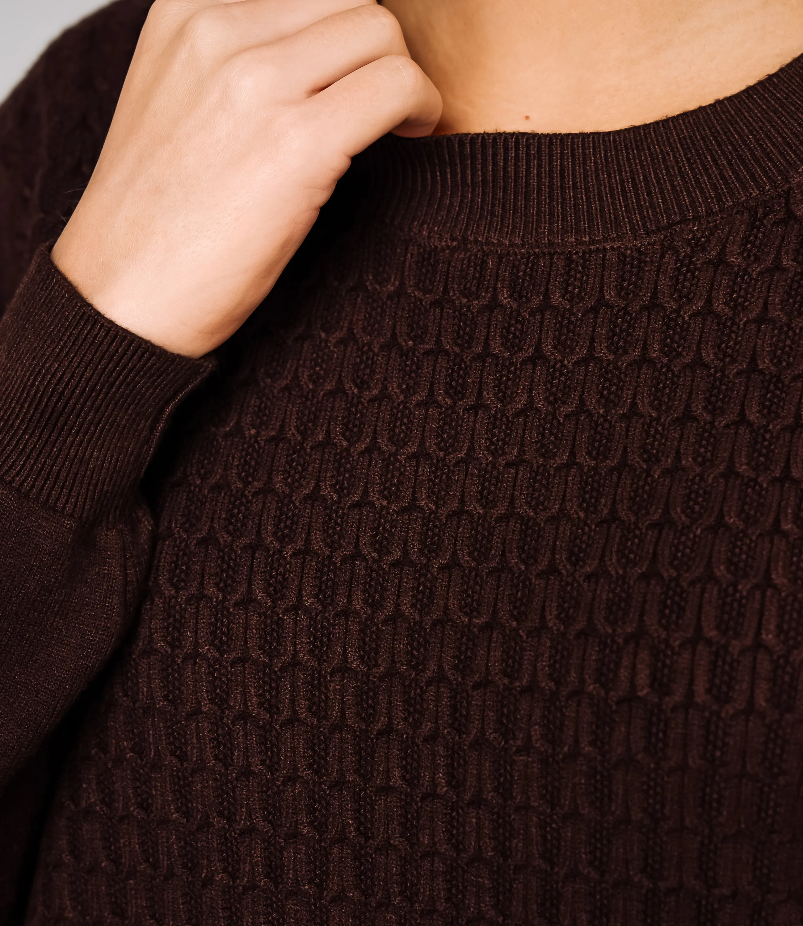 Джемпер #КТ24069, шоколадный - фото 5