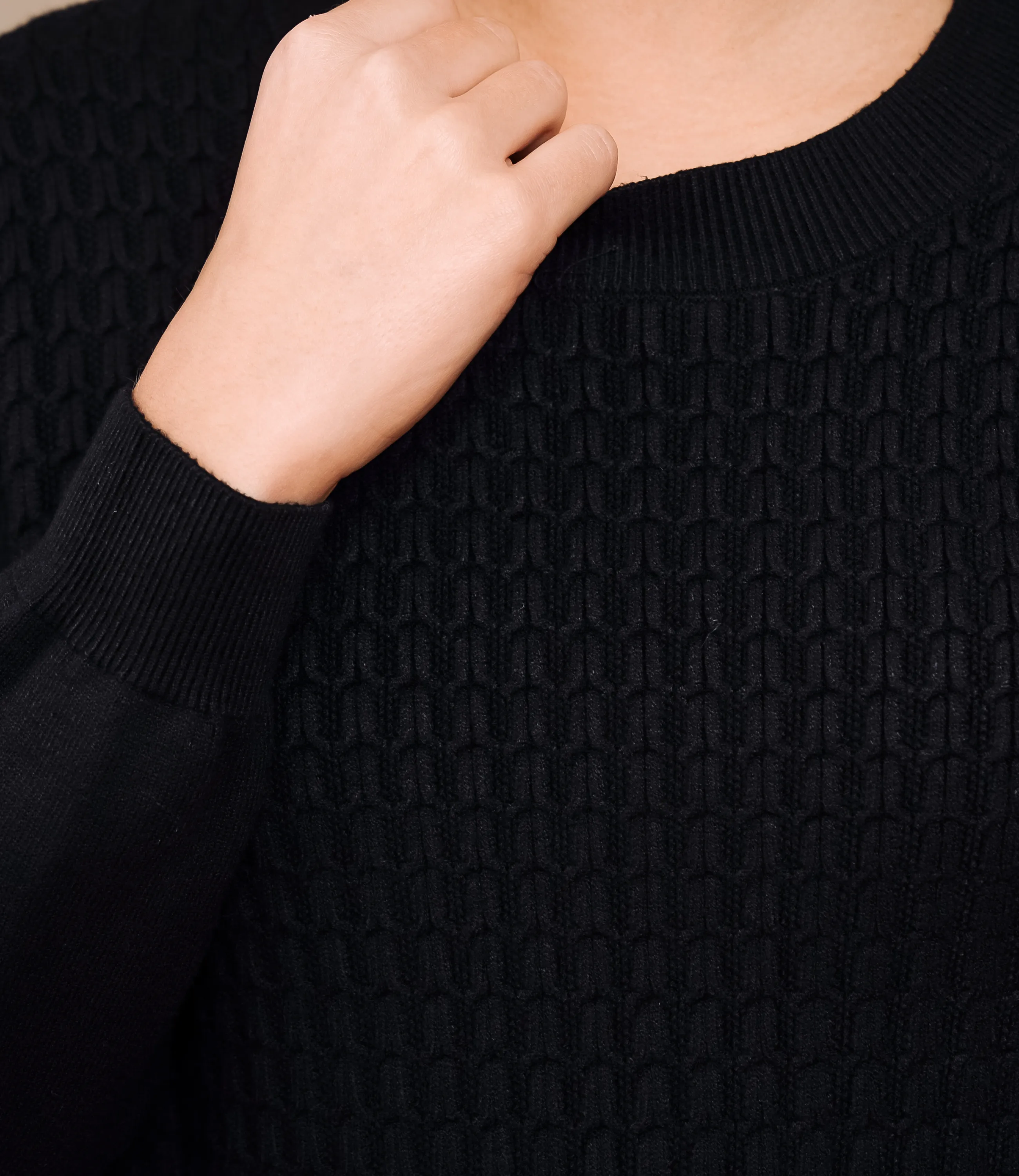 Джемпер #КТ24069, чёрный - фото 5