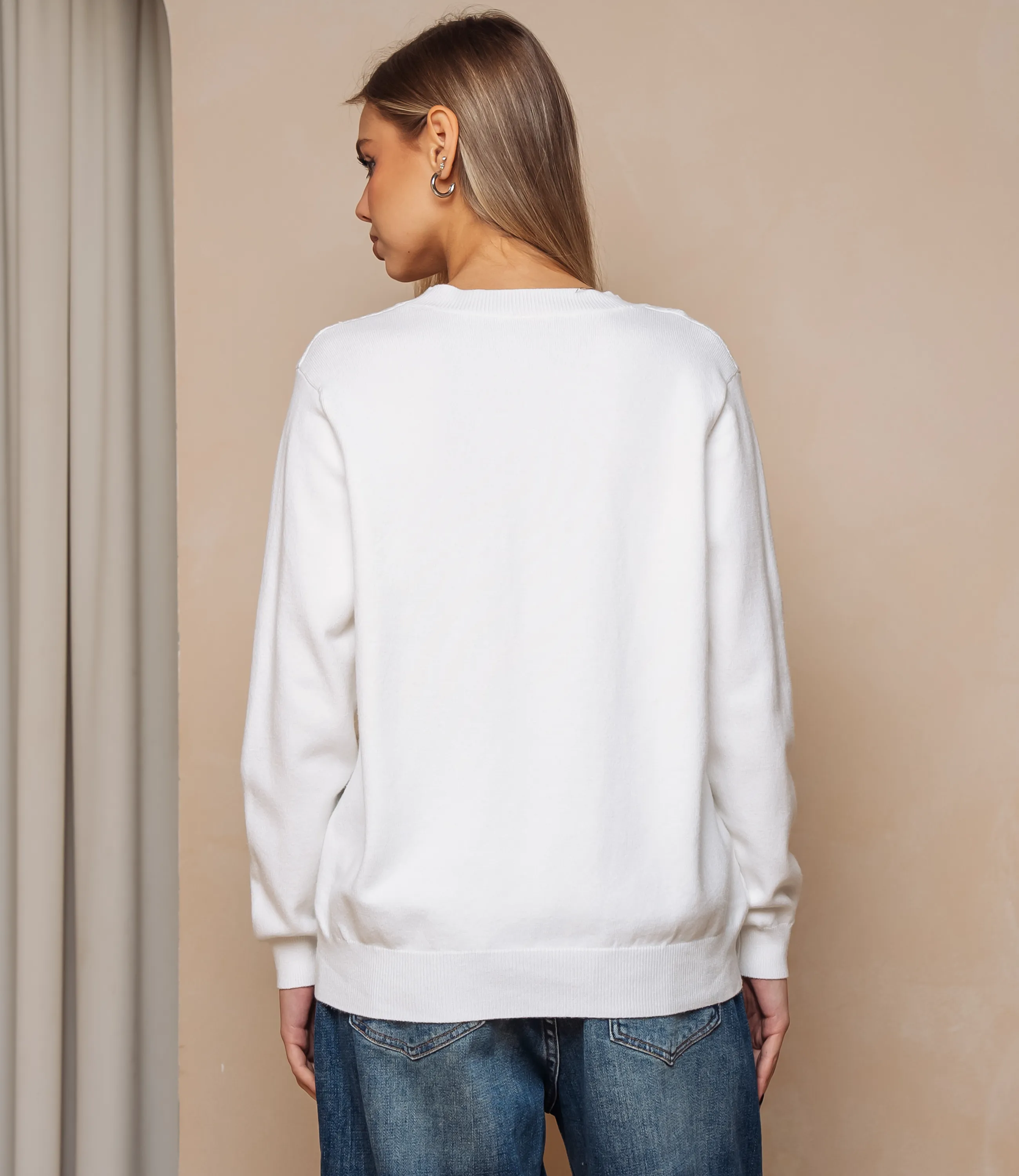 Джемпер #КТ24069, белый - фото 3