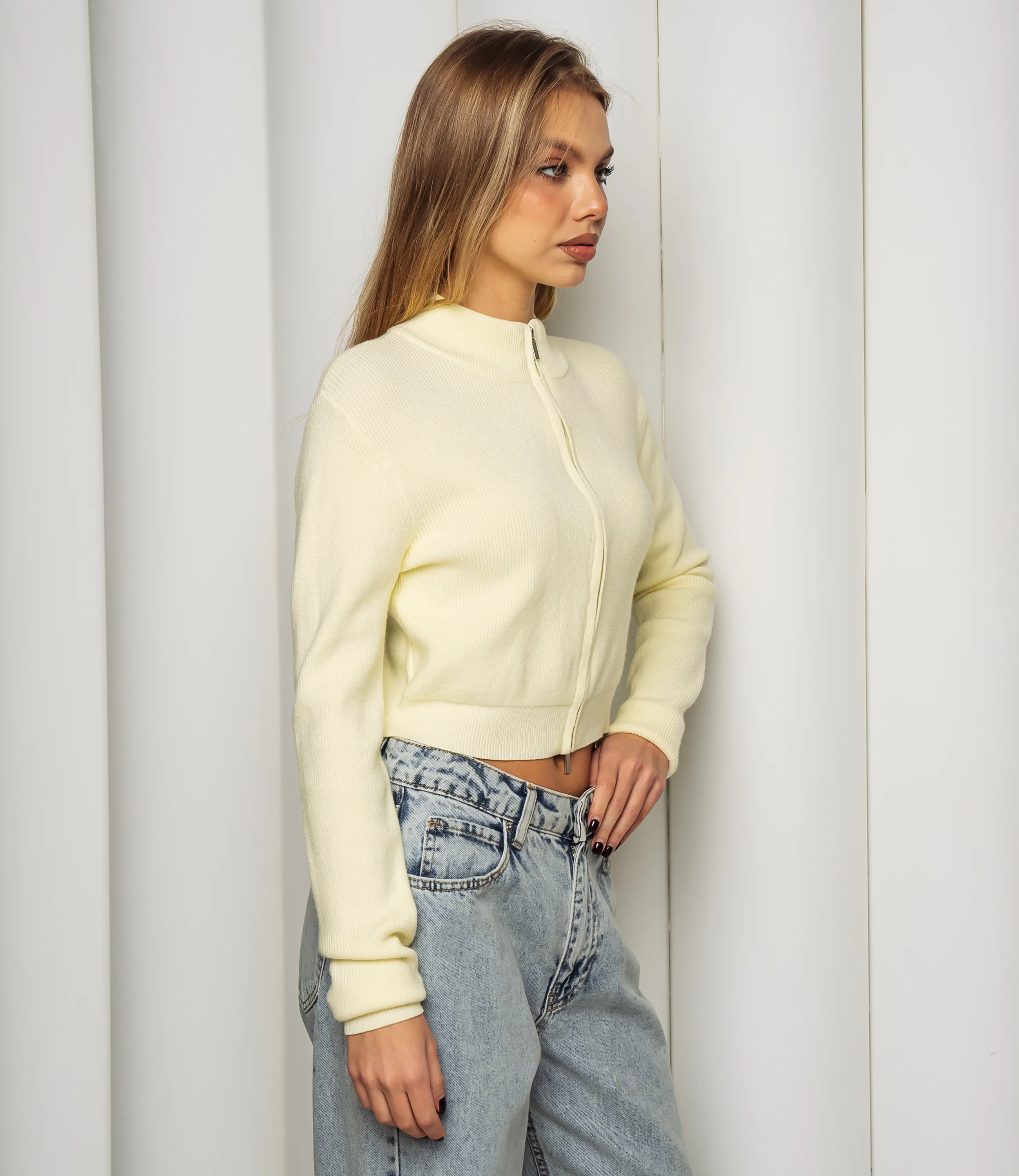 Джемпер #КТ121 (8), светло-жёлтый - фото 2