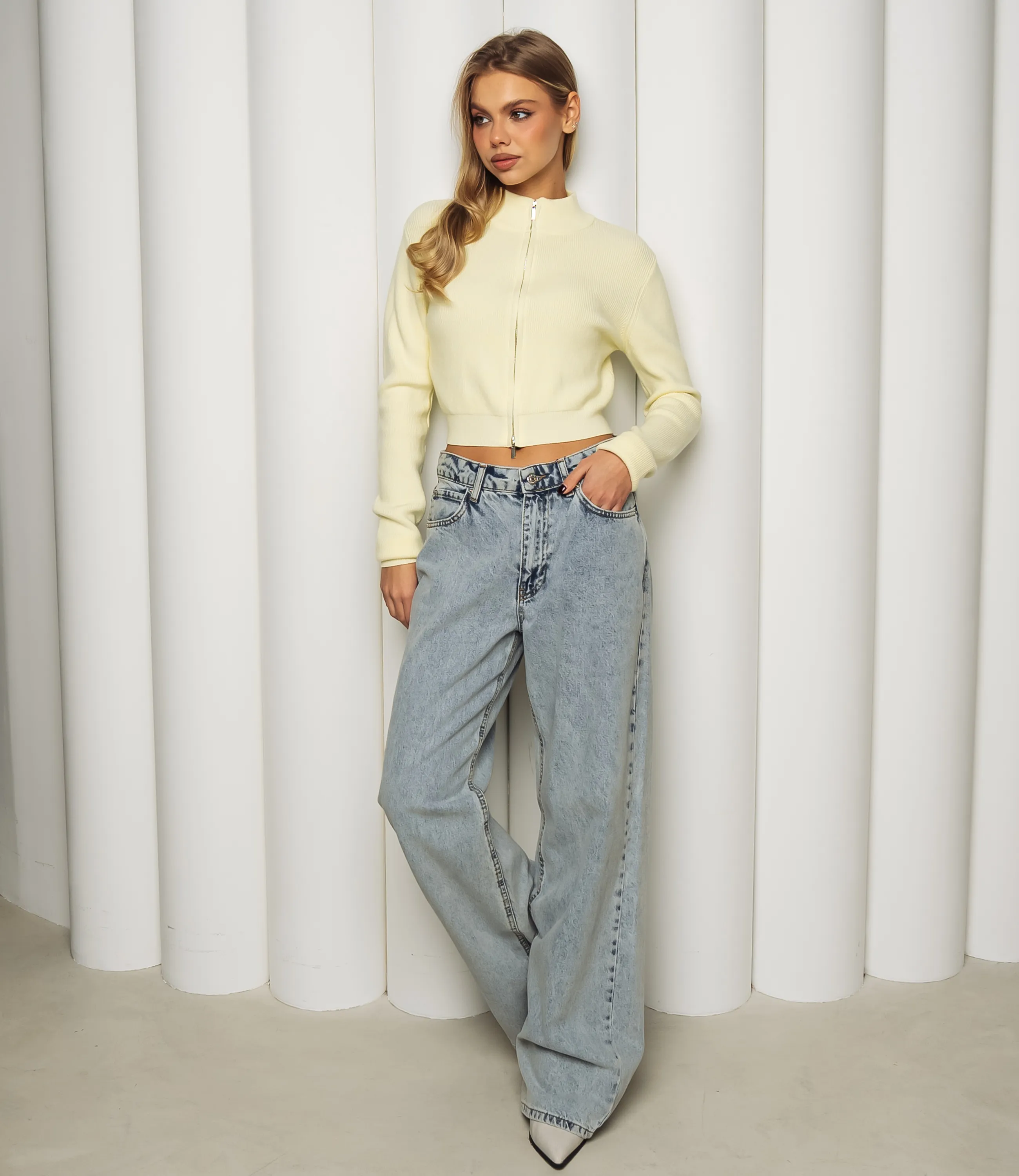 Джемпер #КТ121 (8), светло-жёлтый - фото 4