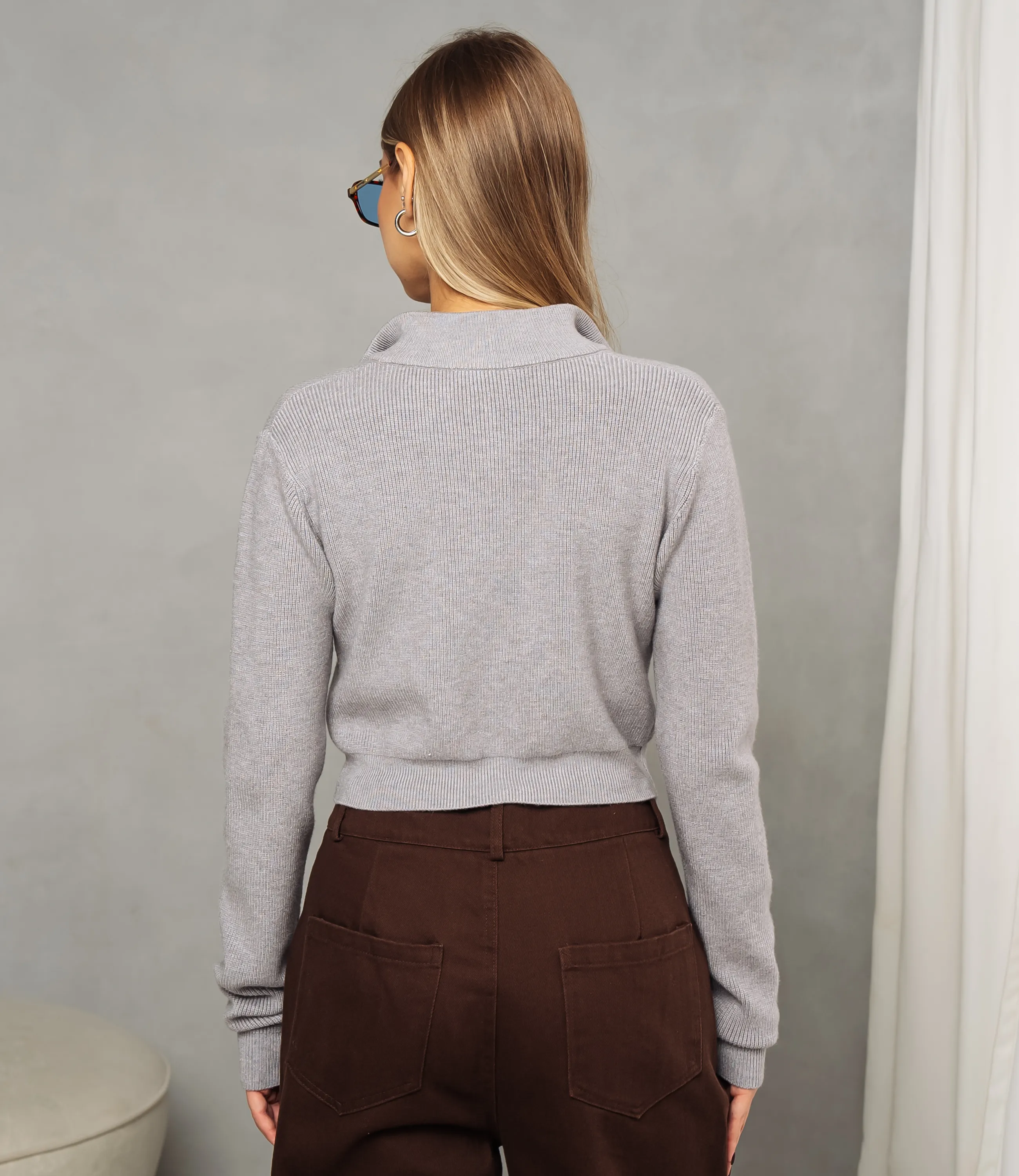 Джемпер #КТ121 (8), серый - фото 3