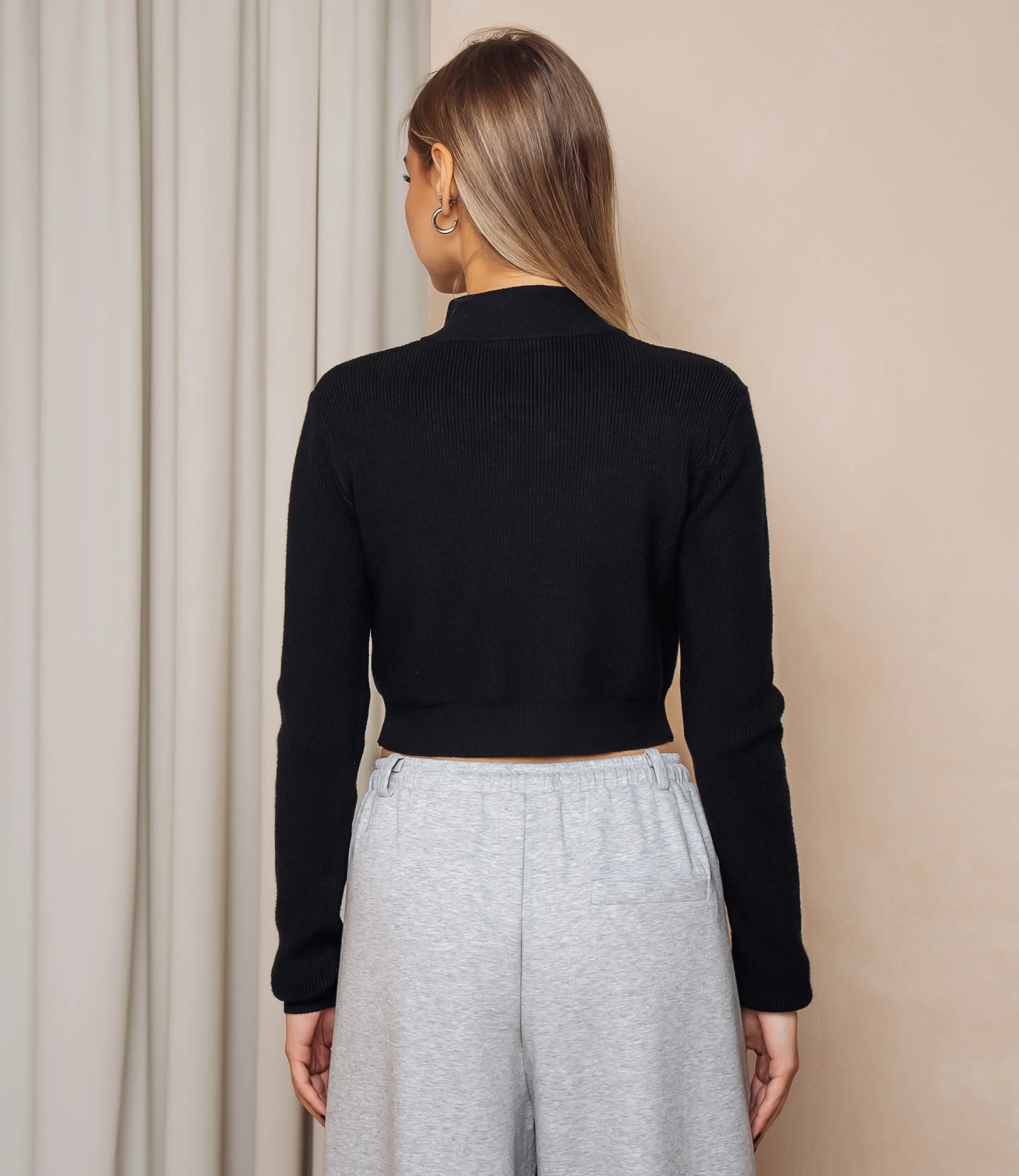 Джемпер #КТ121 (8), чёрный - фото 3