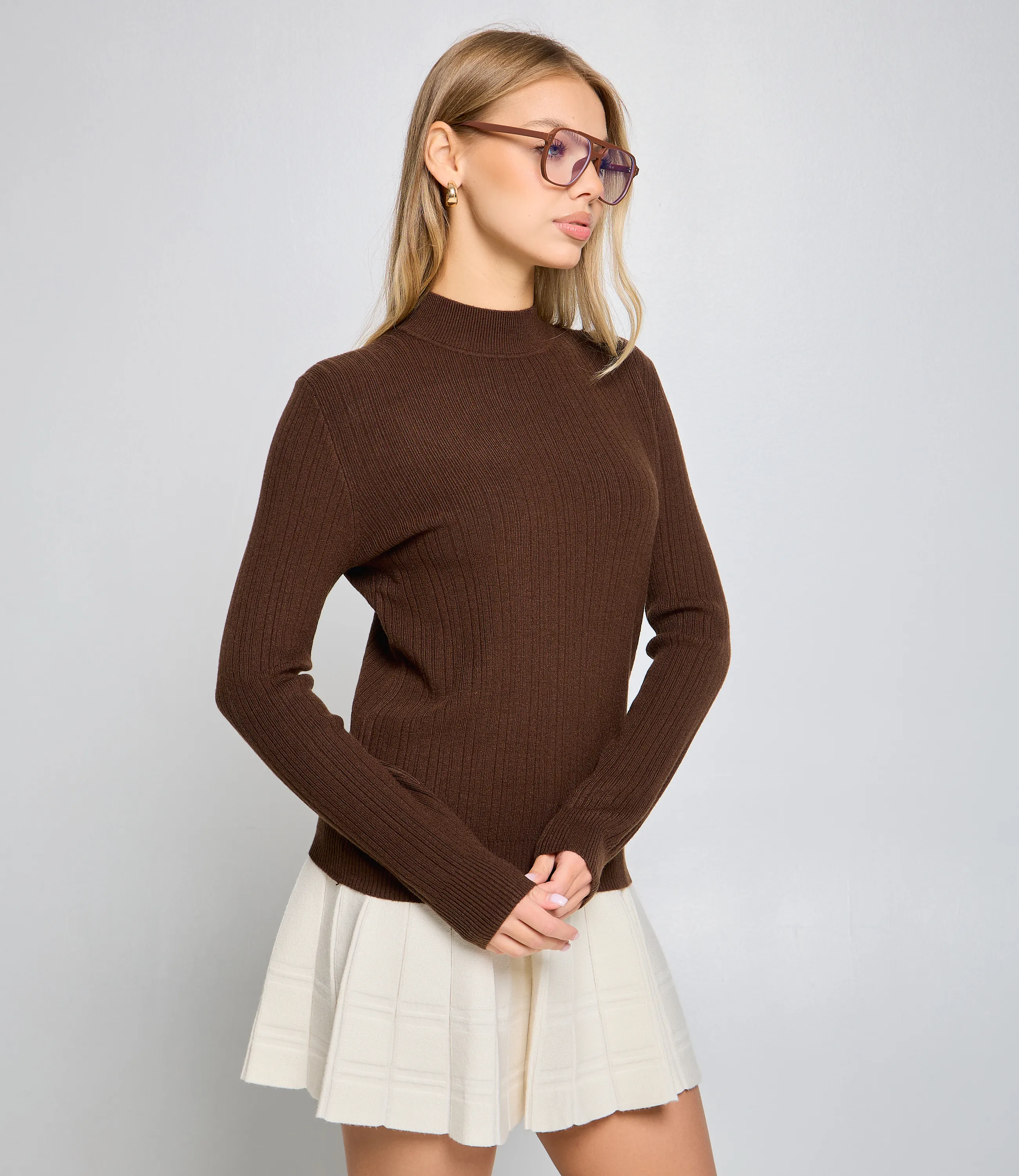 Водолазка #КТ9022 (1), шоколадный - фото 2