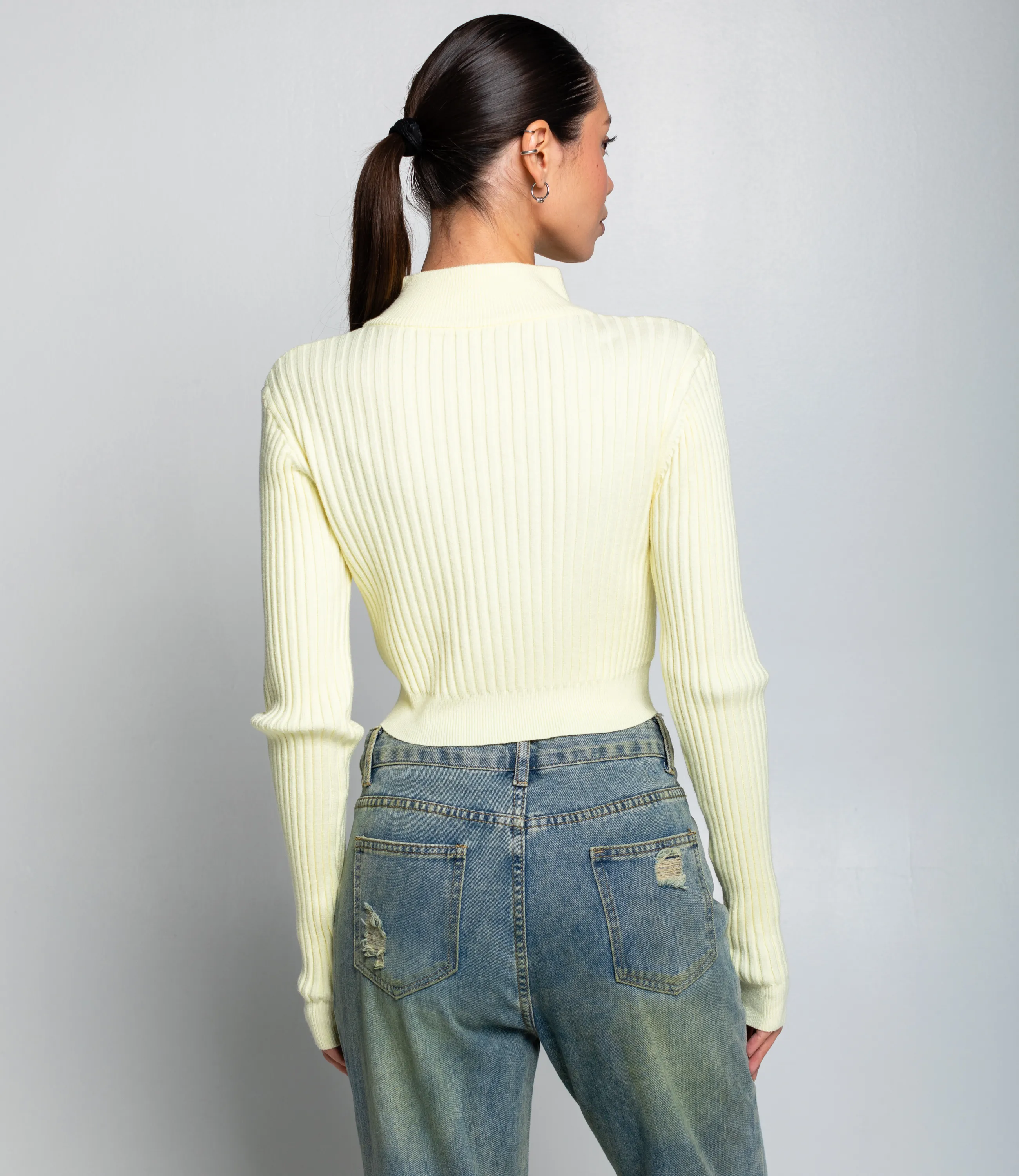 Джемпер #КТ1228, светло-жёлтый - фото 3