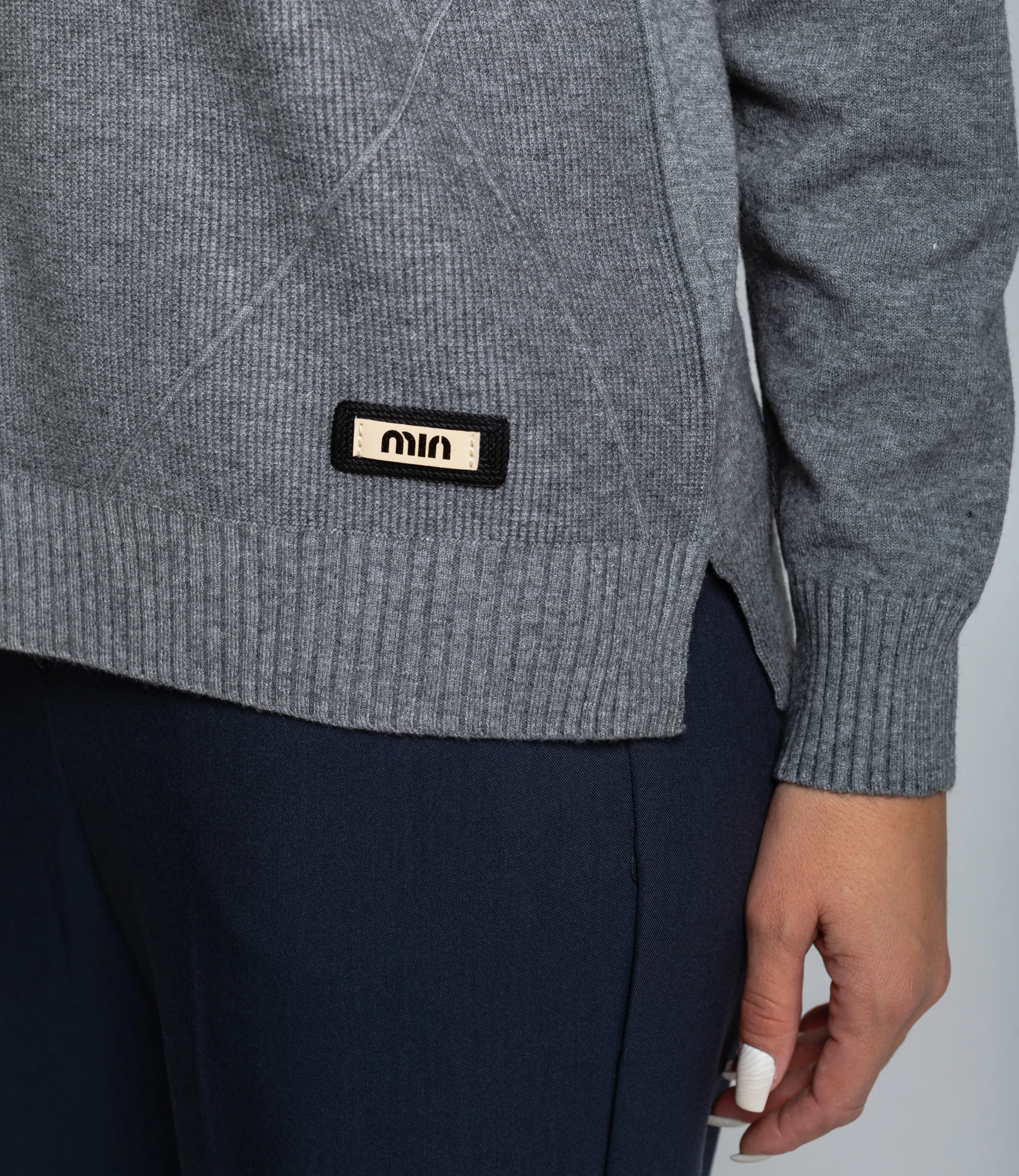 Джемпер #КТ8066, серый - фото 5