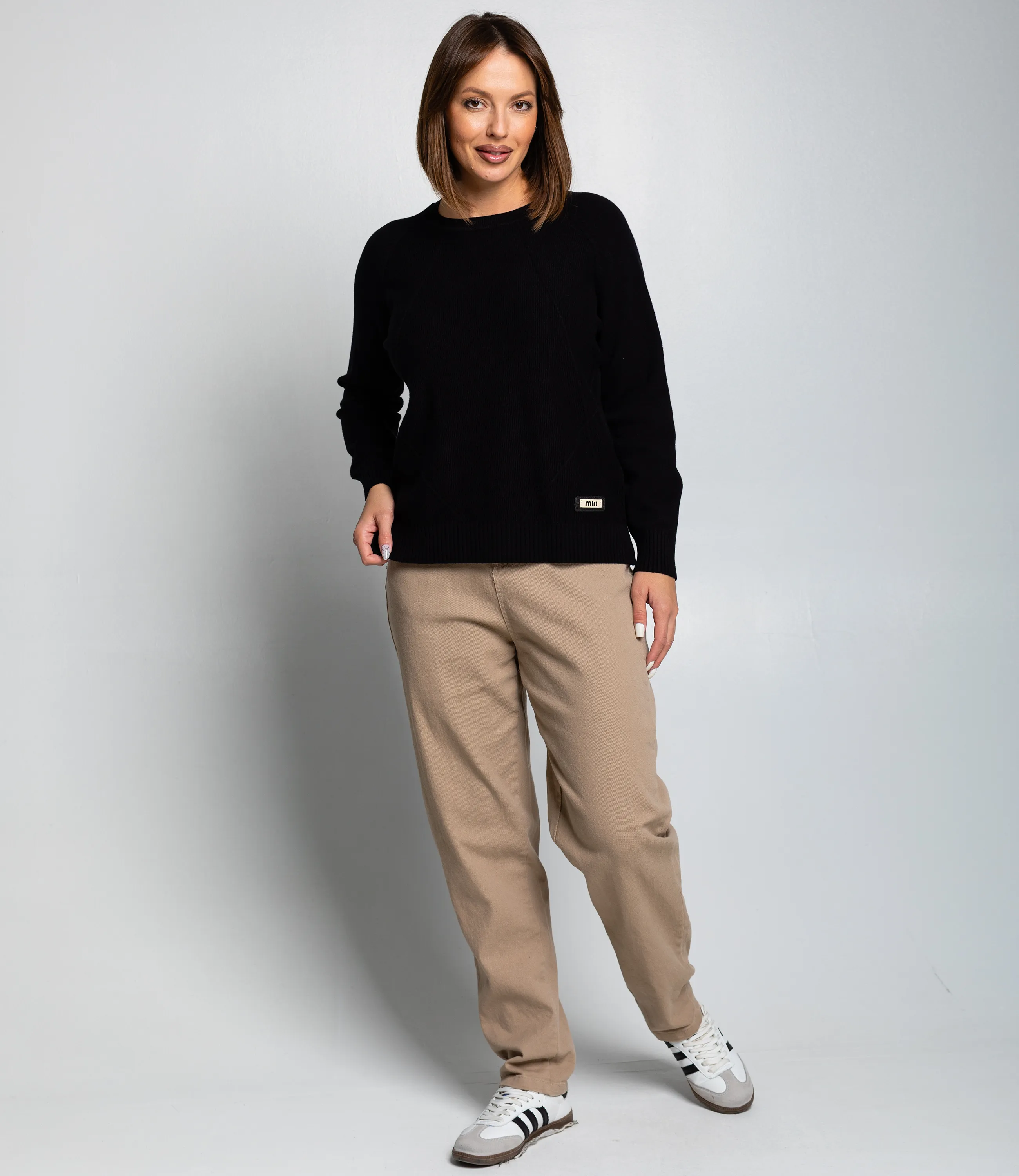 Джемпер #КТ8066, чёрный - фото 4