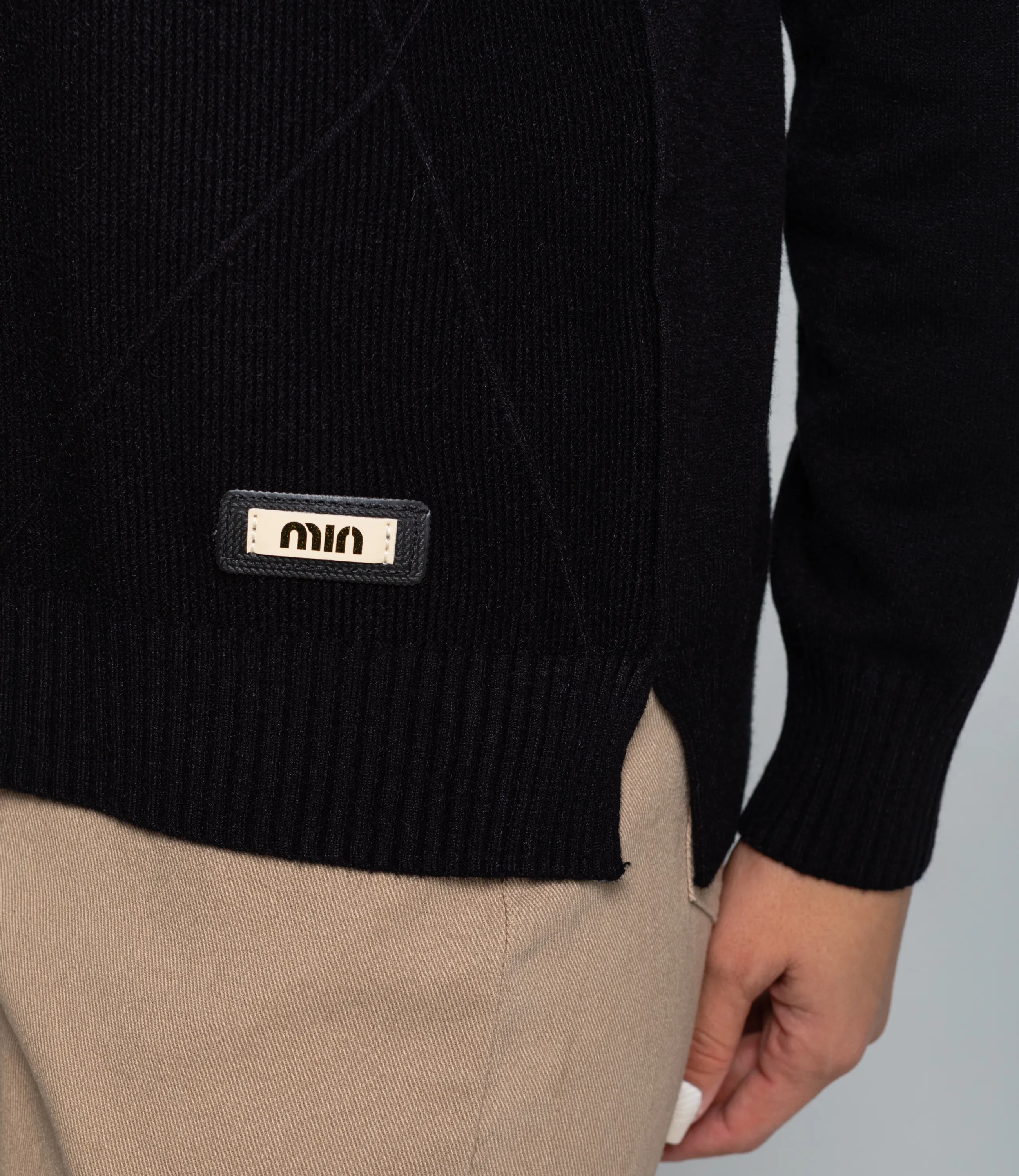 Джемпер #КТ8066, чёрный - фото 5