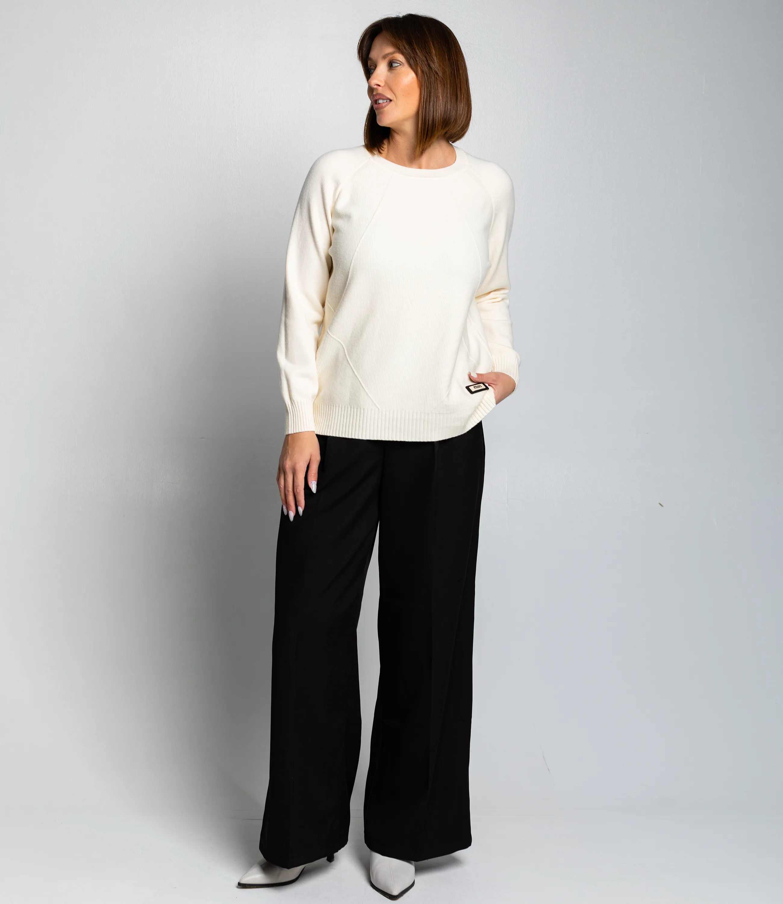 Джемпер #КТ8066, кремовый - фото 4