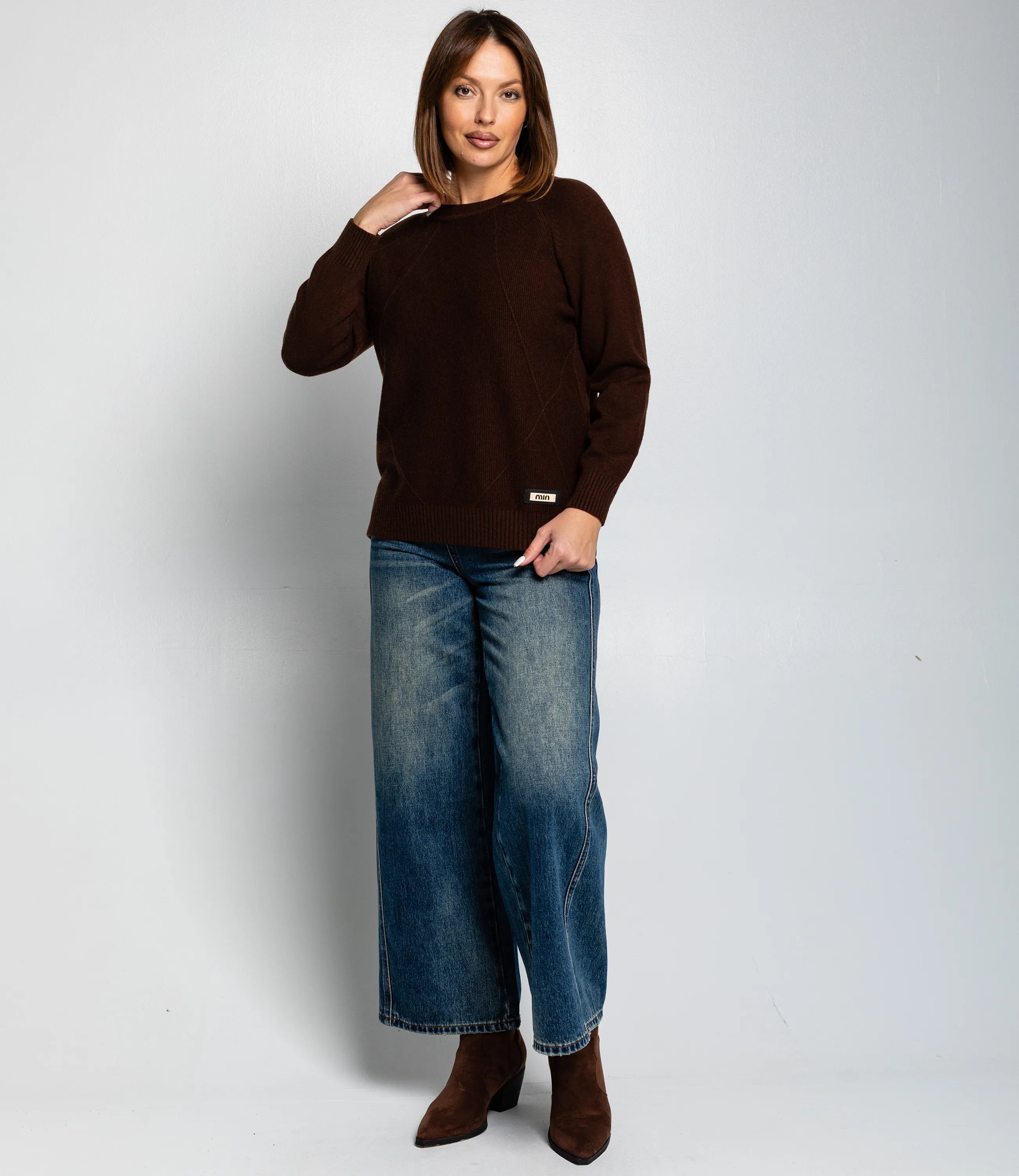 Джемпер #КТ8066, шоколадный - фото 4