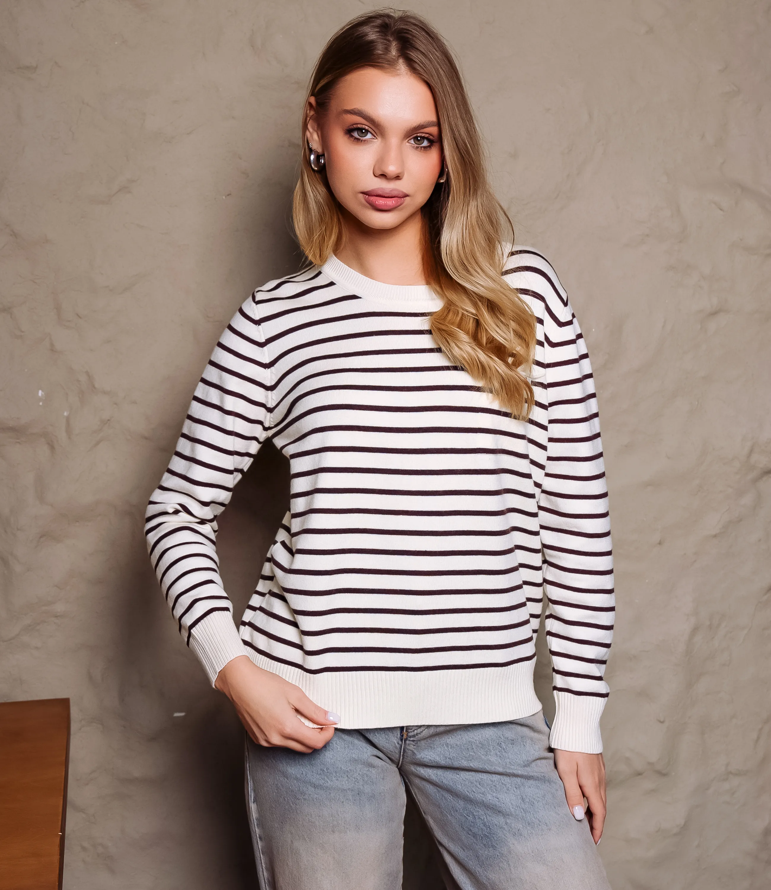 Джемпер #КТ712, кремовый - фото 1