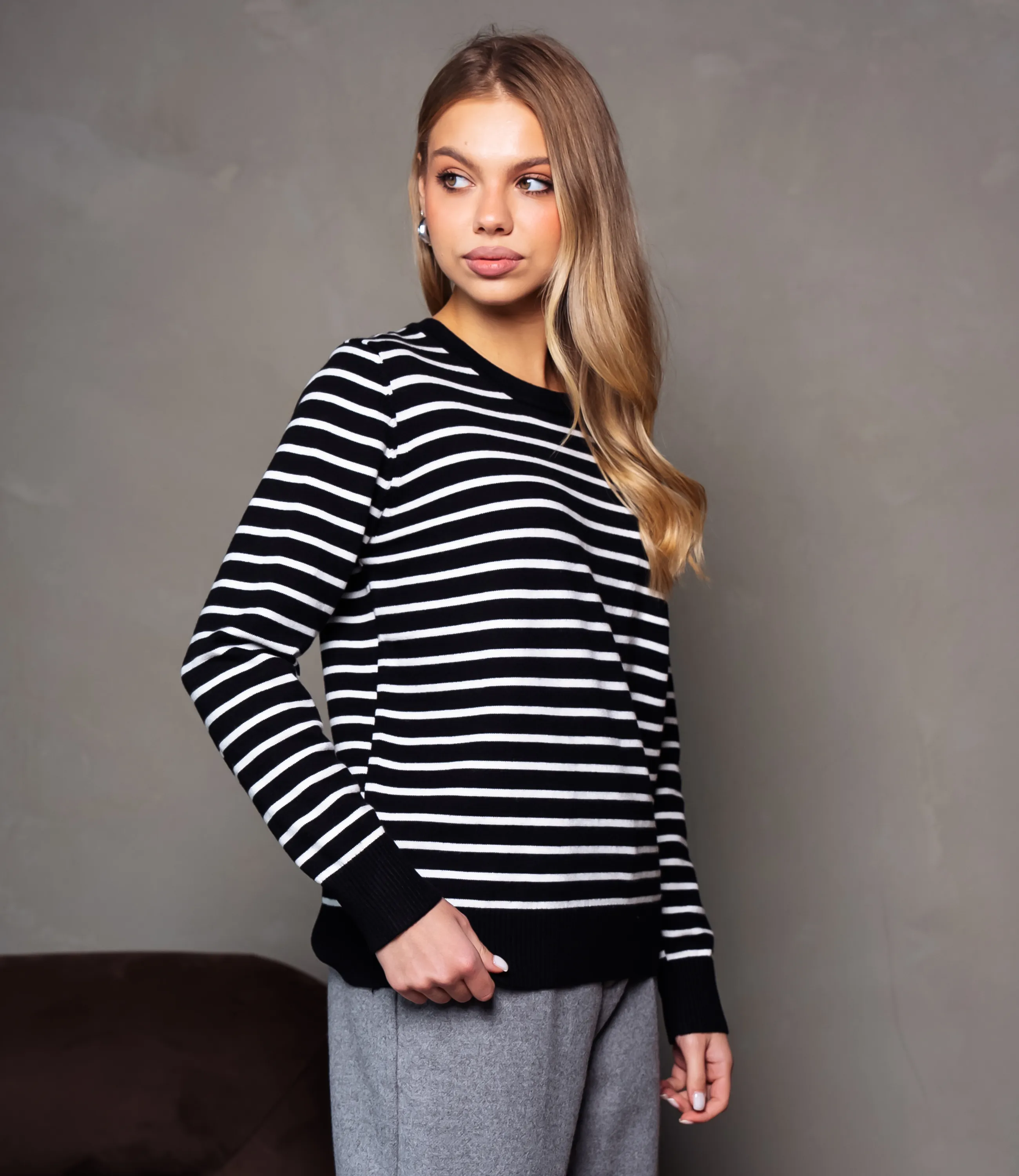 Джемпер #КТ712, чёрный - фото 2