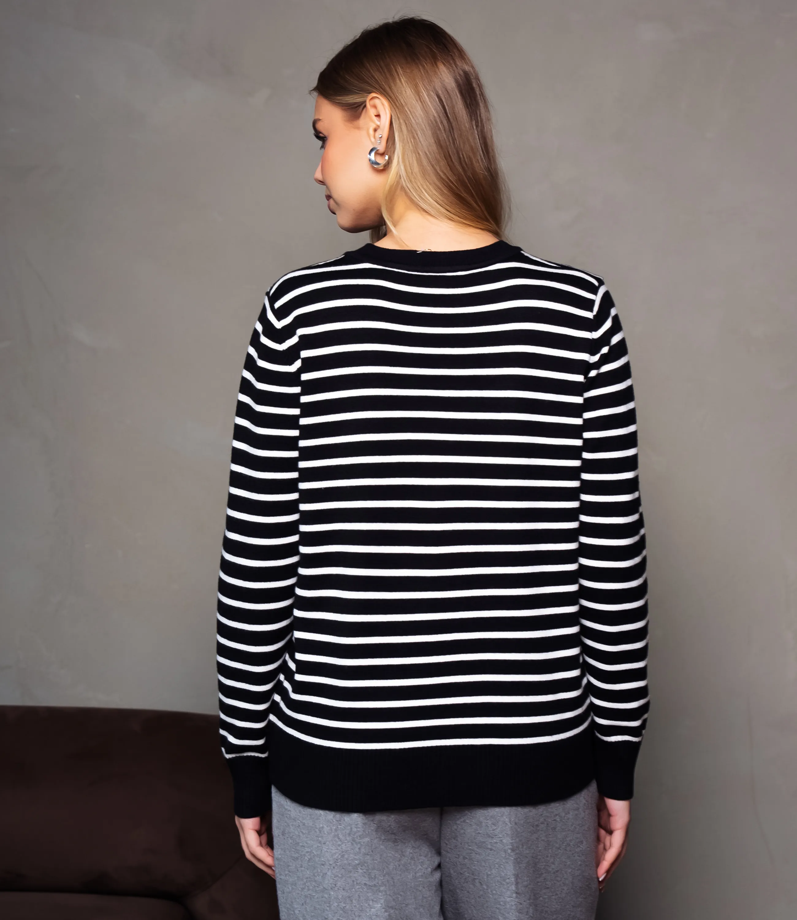 Джемпер #КТ712, чёрный - фото 3