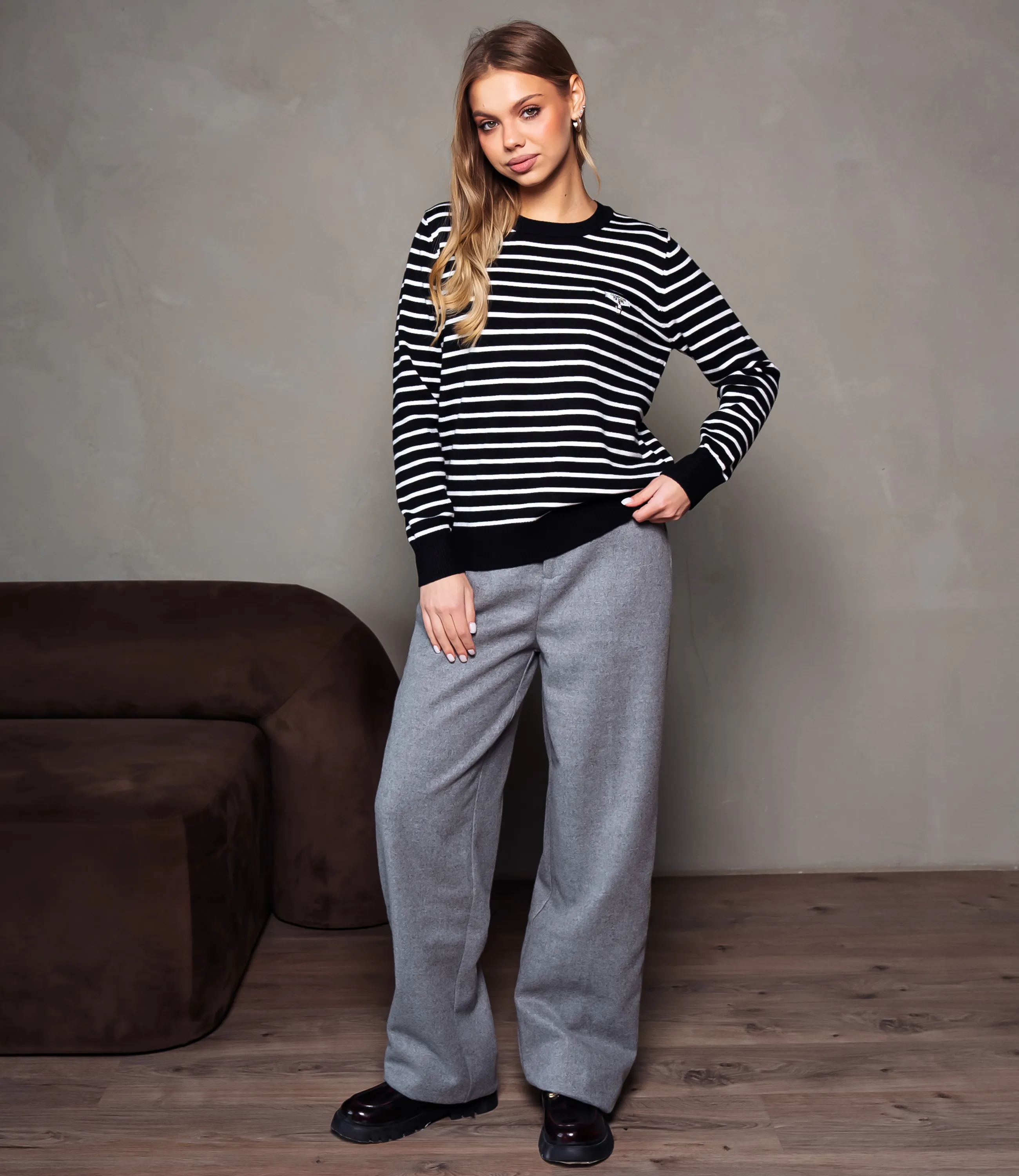 Джемпер #КТ712, чёрный - фото 4