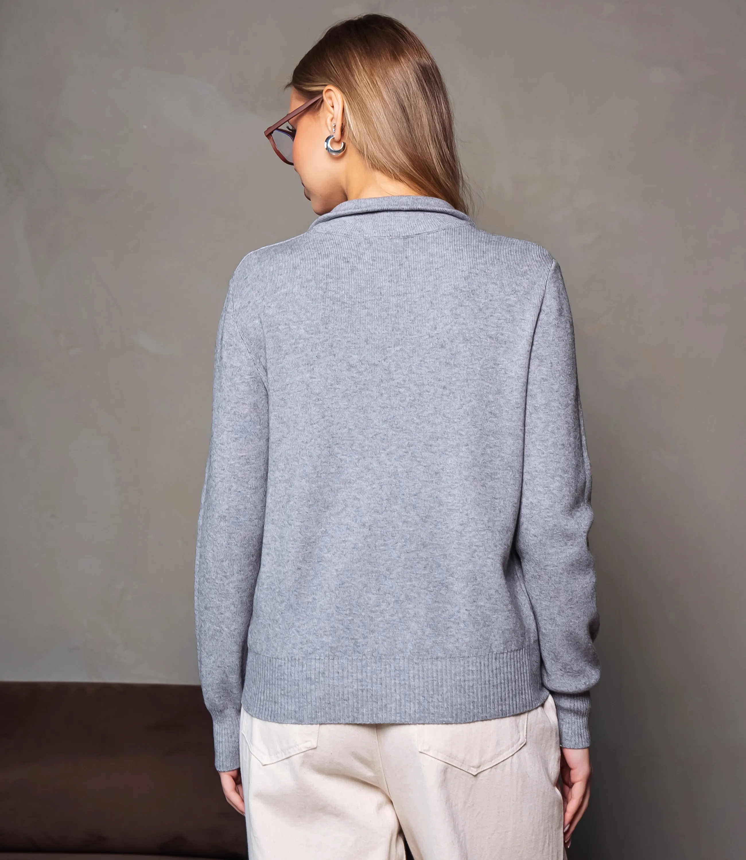 Джемпер #КТ8042 (2), серый - фото 3