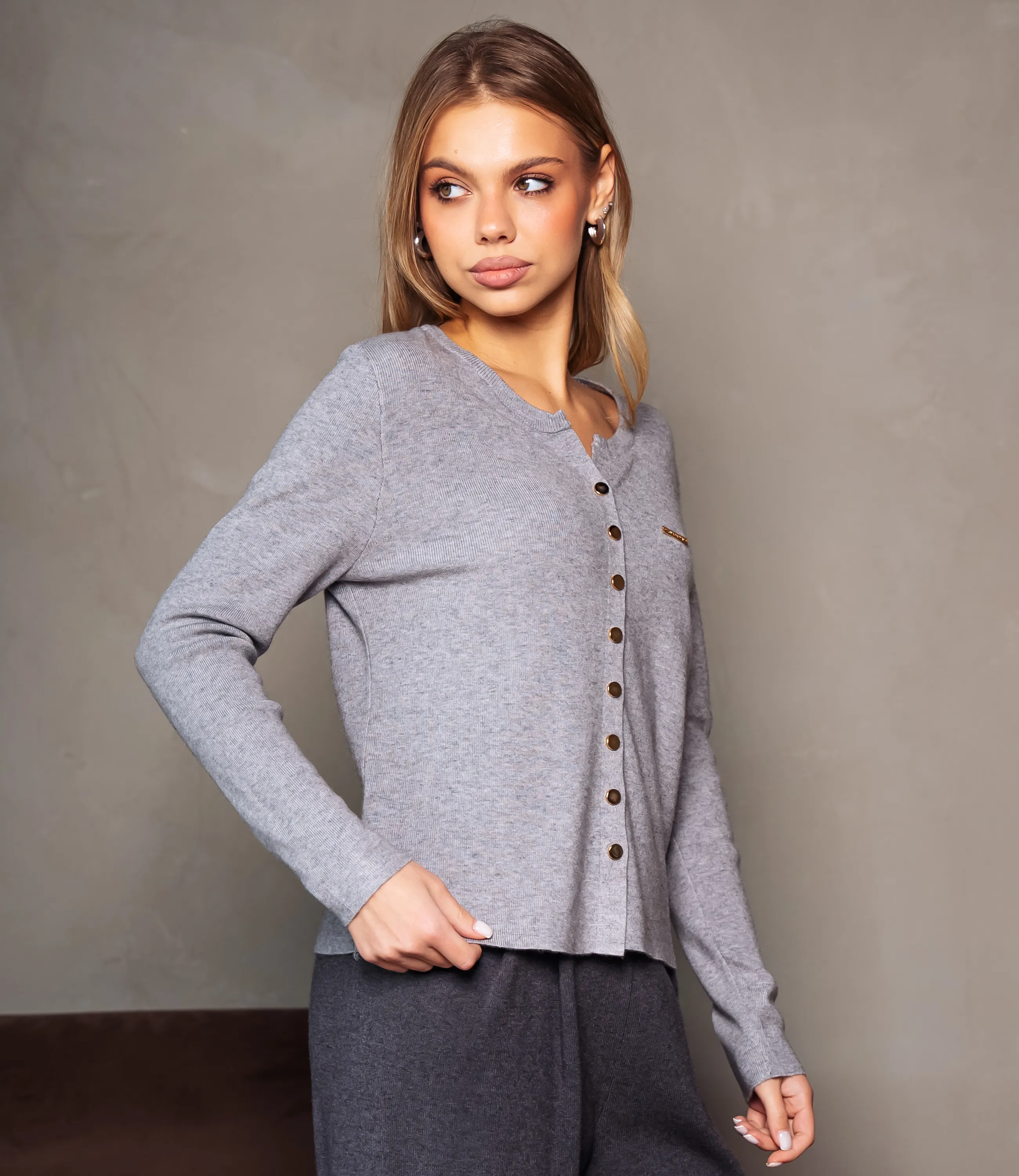 Кардиган #КТ9055 (2), серый - фото 2