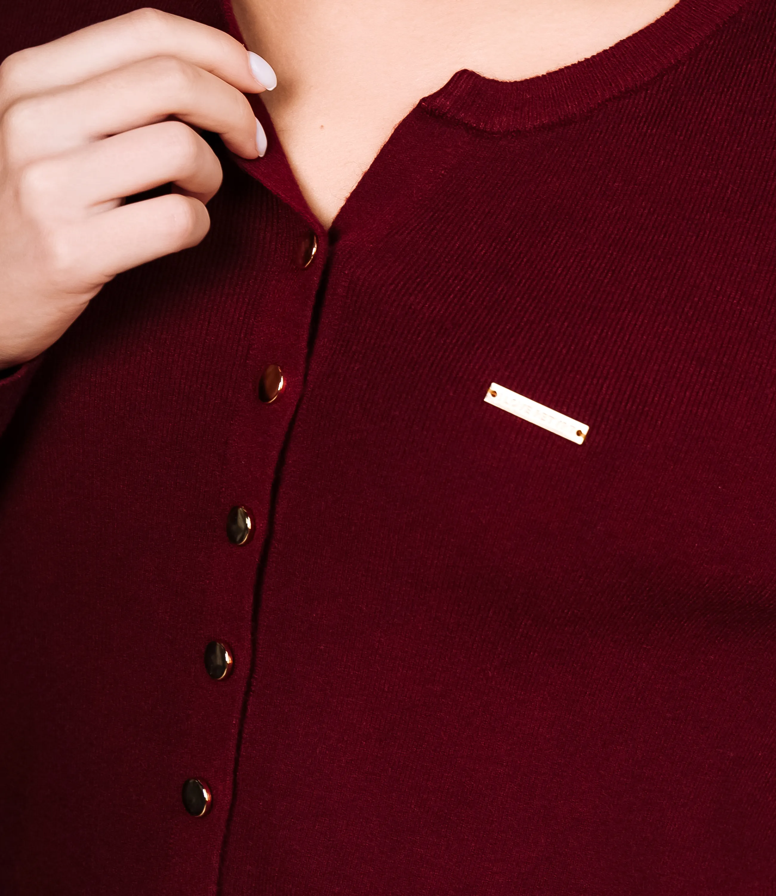 Кардиган #КТ9055 (2), бордовый - фото 5