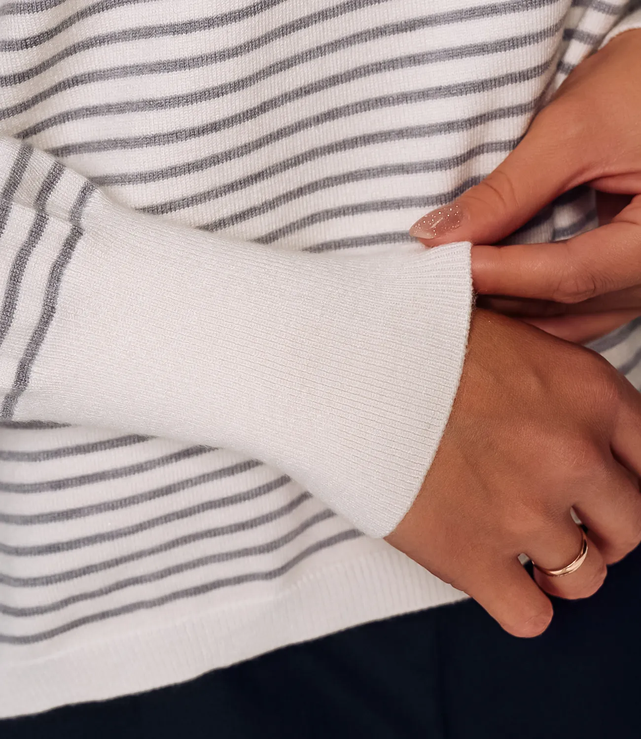 Джемпер #КТ801 (15), серый, молочный - фото 5