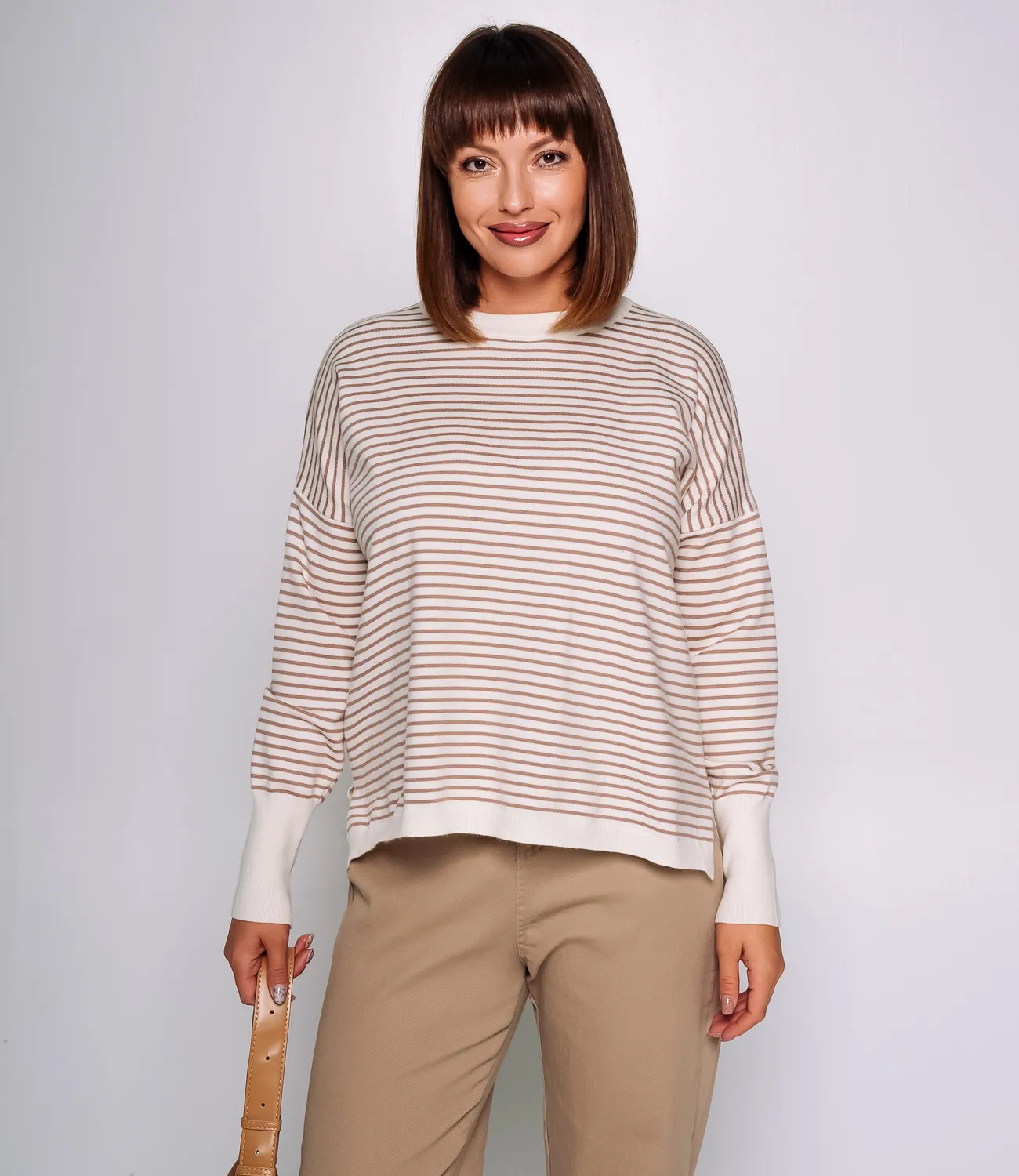 Джемпер #КТ801 (15), капучино, молочный - фото 1