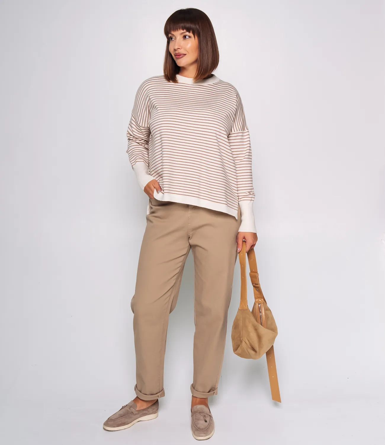 Джемпер #КТ801 (15), капучино, молочный - фото 4