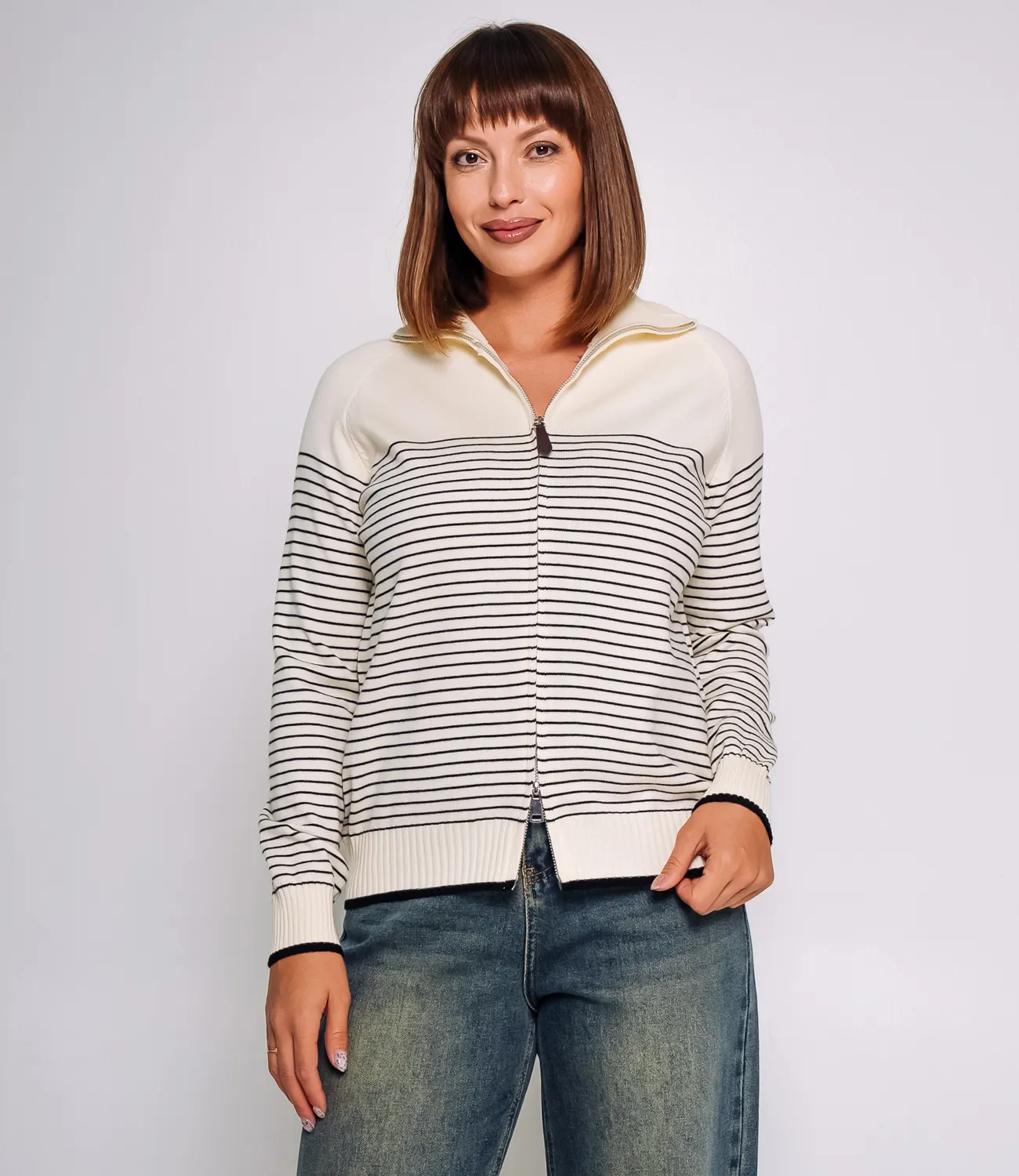 Джемпер #КТ3021 (1), кремовый - фото 1